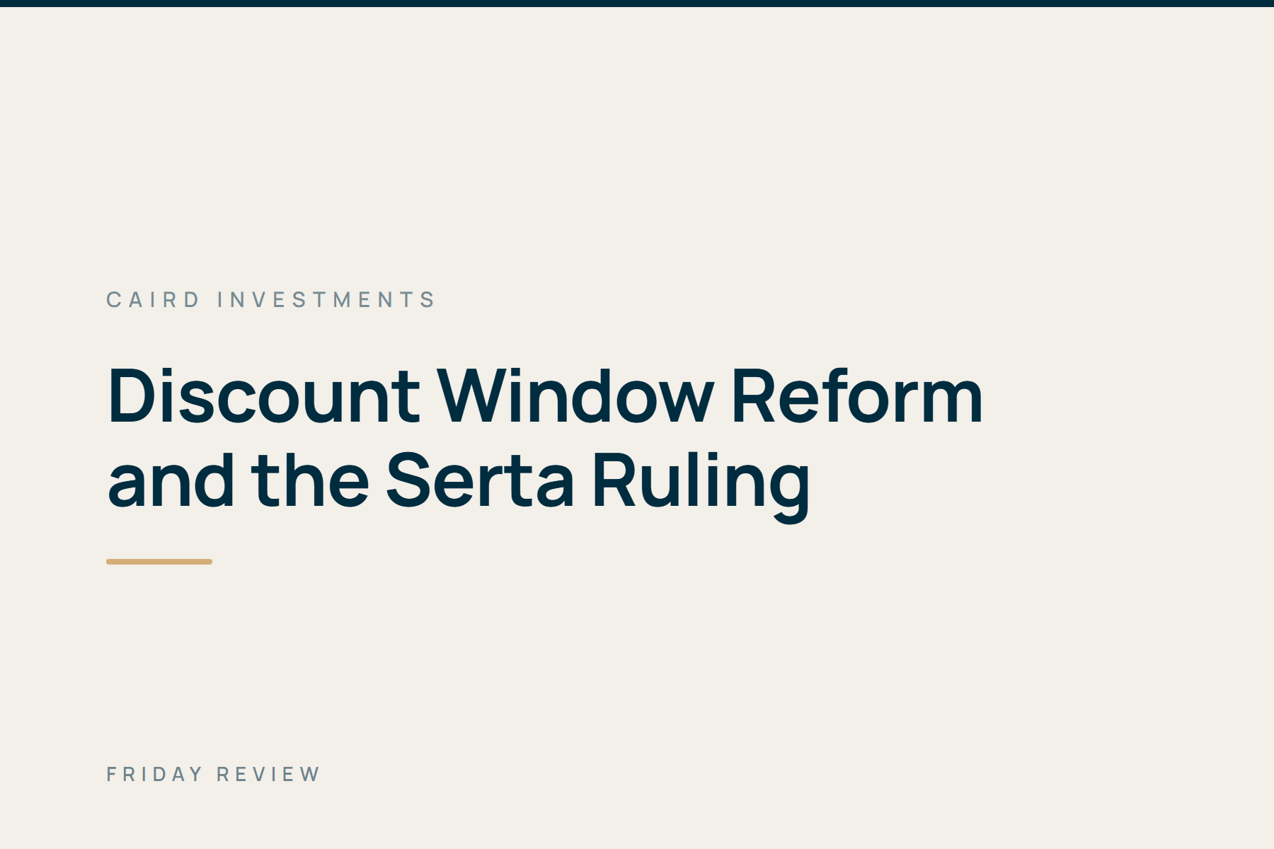 The Friday Review