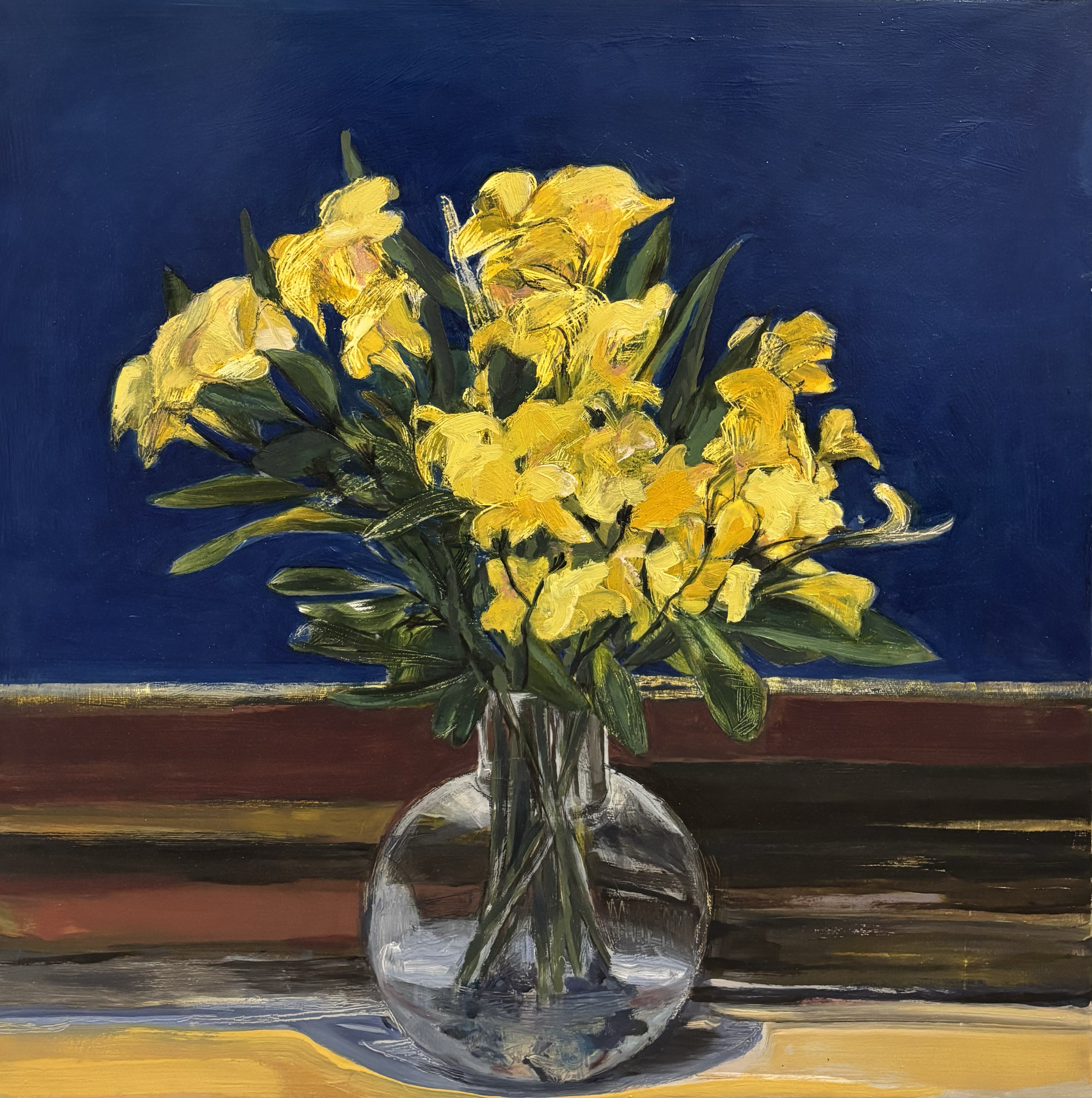 Yellow, 2026, Watersoluble Oil on Paper, 30 x 30