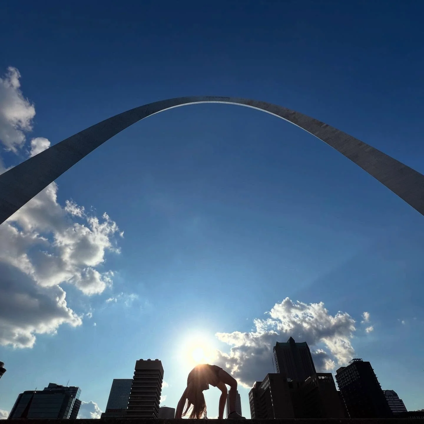 My middlest has a collection back bend photos from all over the country. St. Louis!