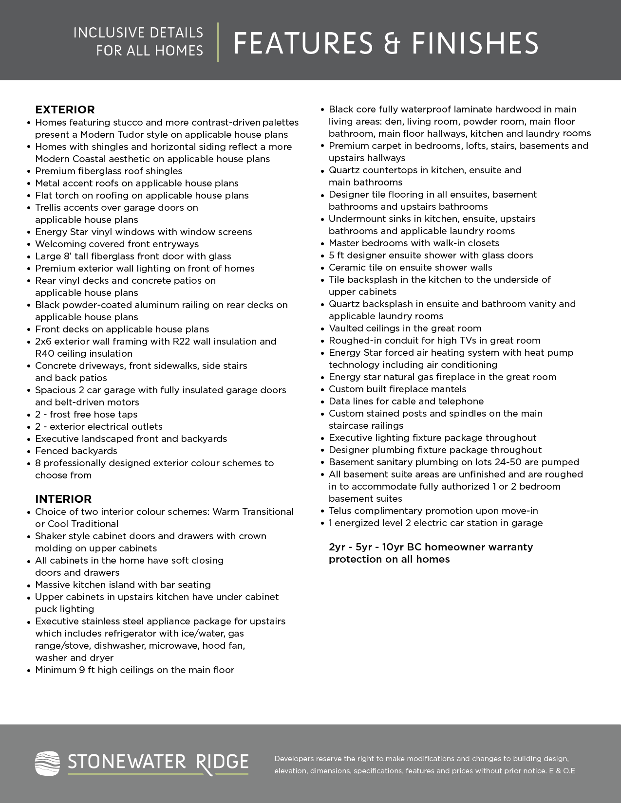 SWR-Features and Finishes-Page 1