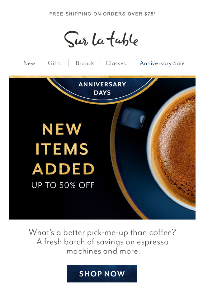 New Items Added banner