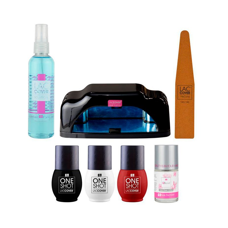 Kit De Gel Semipermanente BΓ‘sico Para UΓ±as One Shot Start In Kit - 7 Pzas