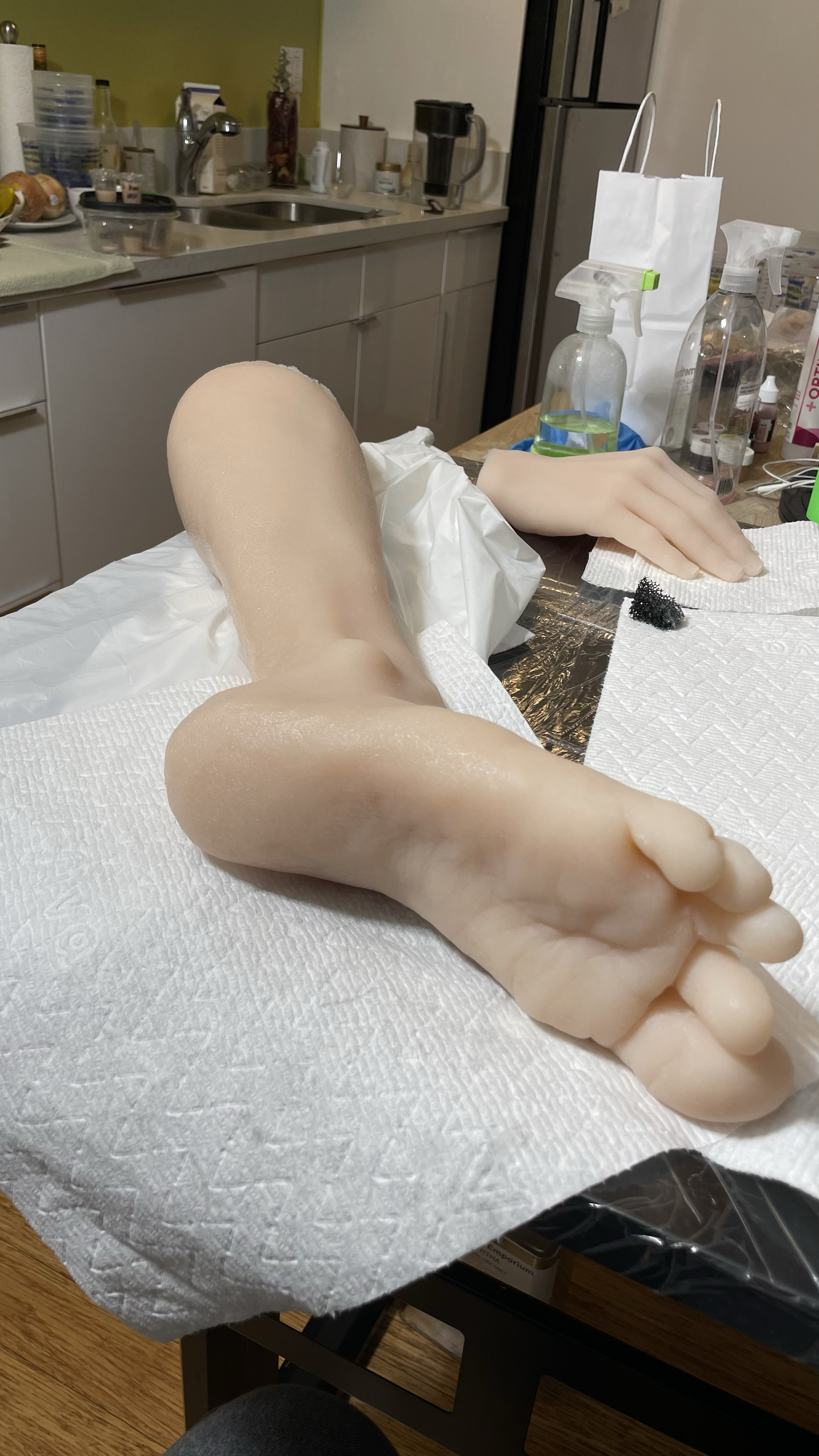 Silicone body parts I ran