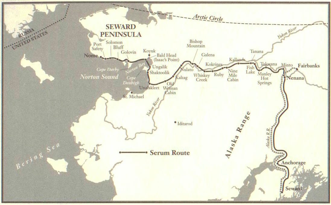Map of the Great Race of Mercy