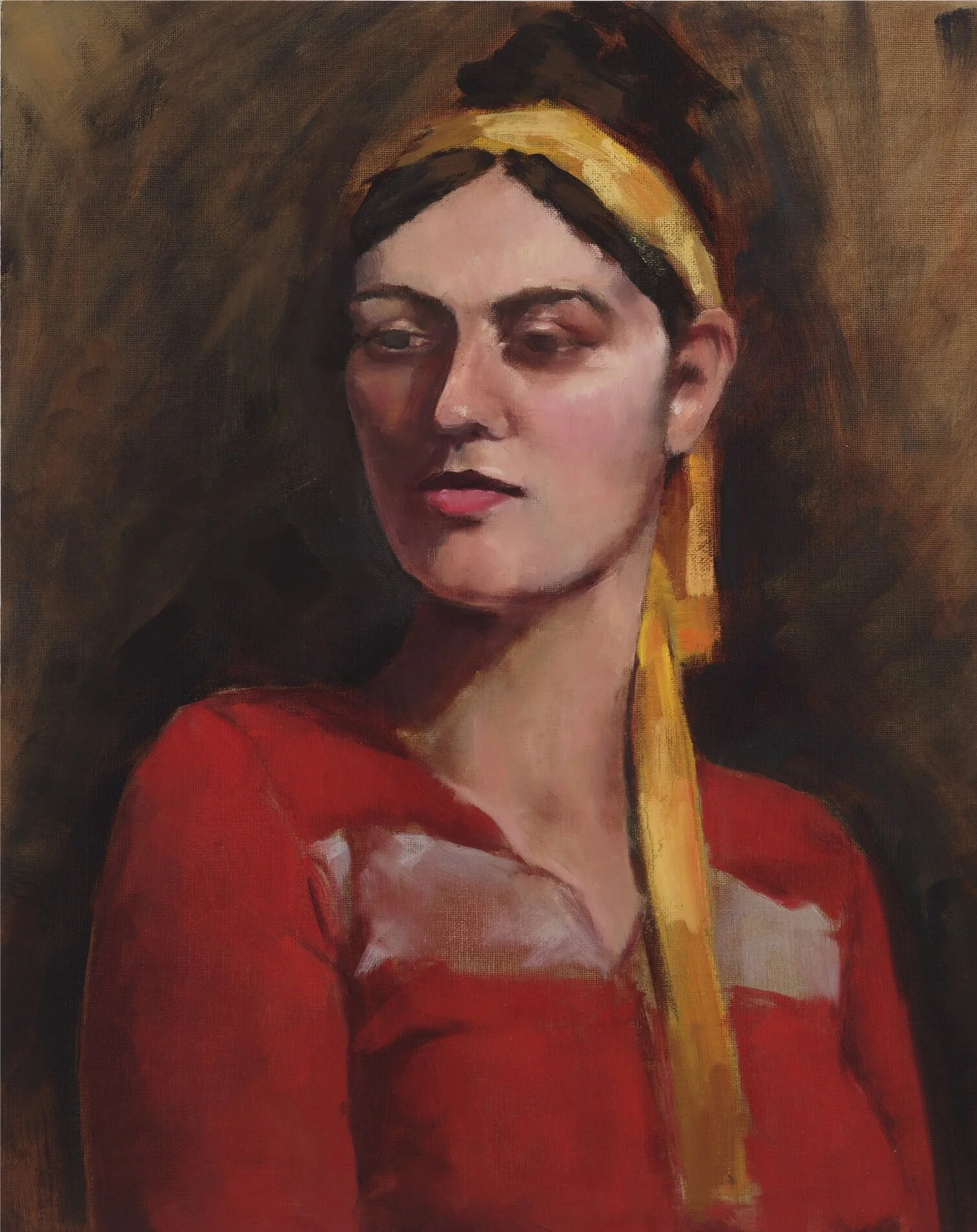 Spanish woman - 16x20, oil on canvas (sold).
