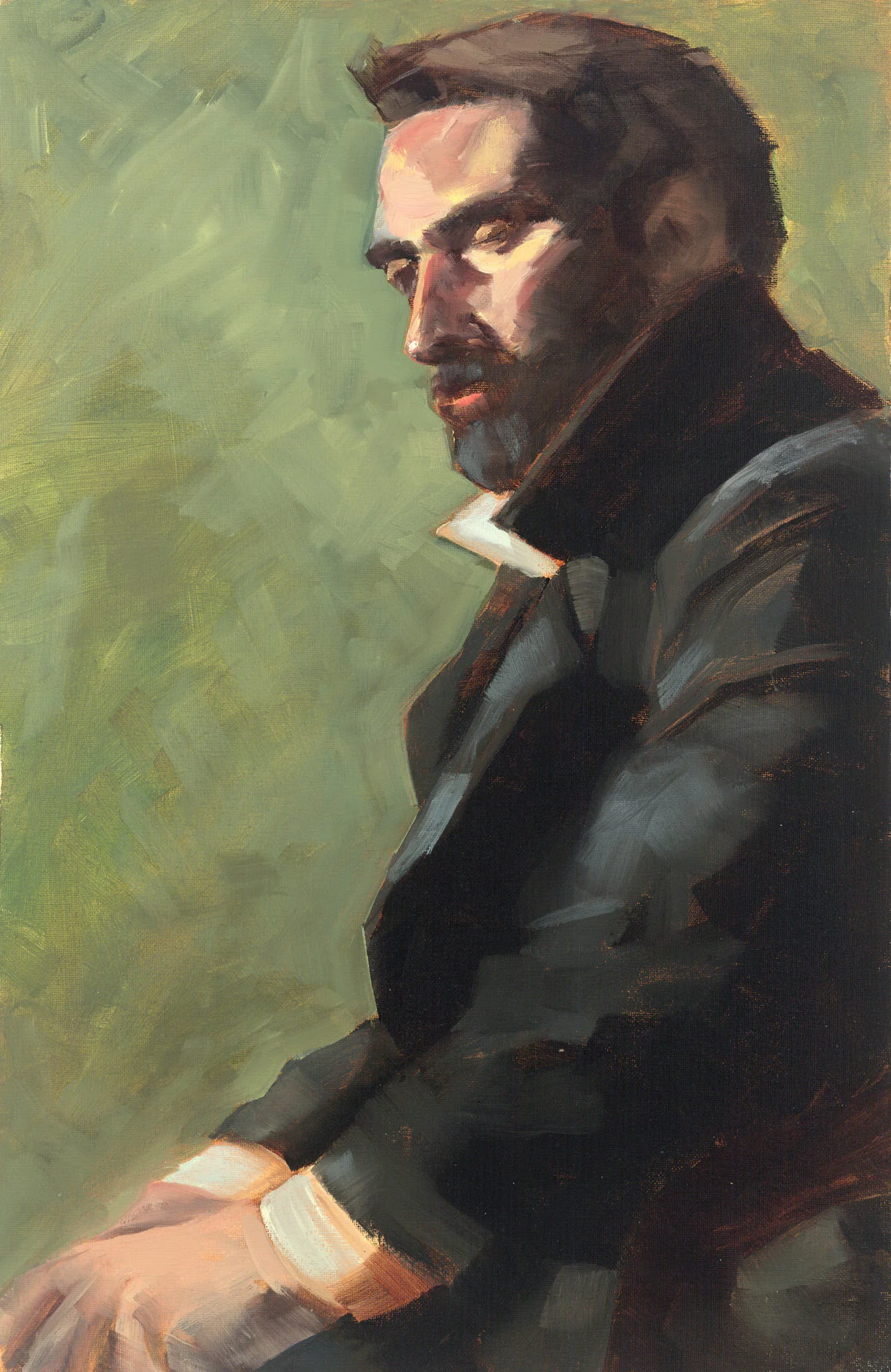 “Santiago” - 16x20, oil on canvas - ($1,650) framed 