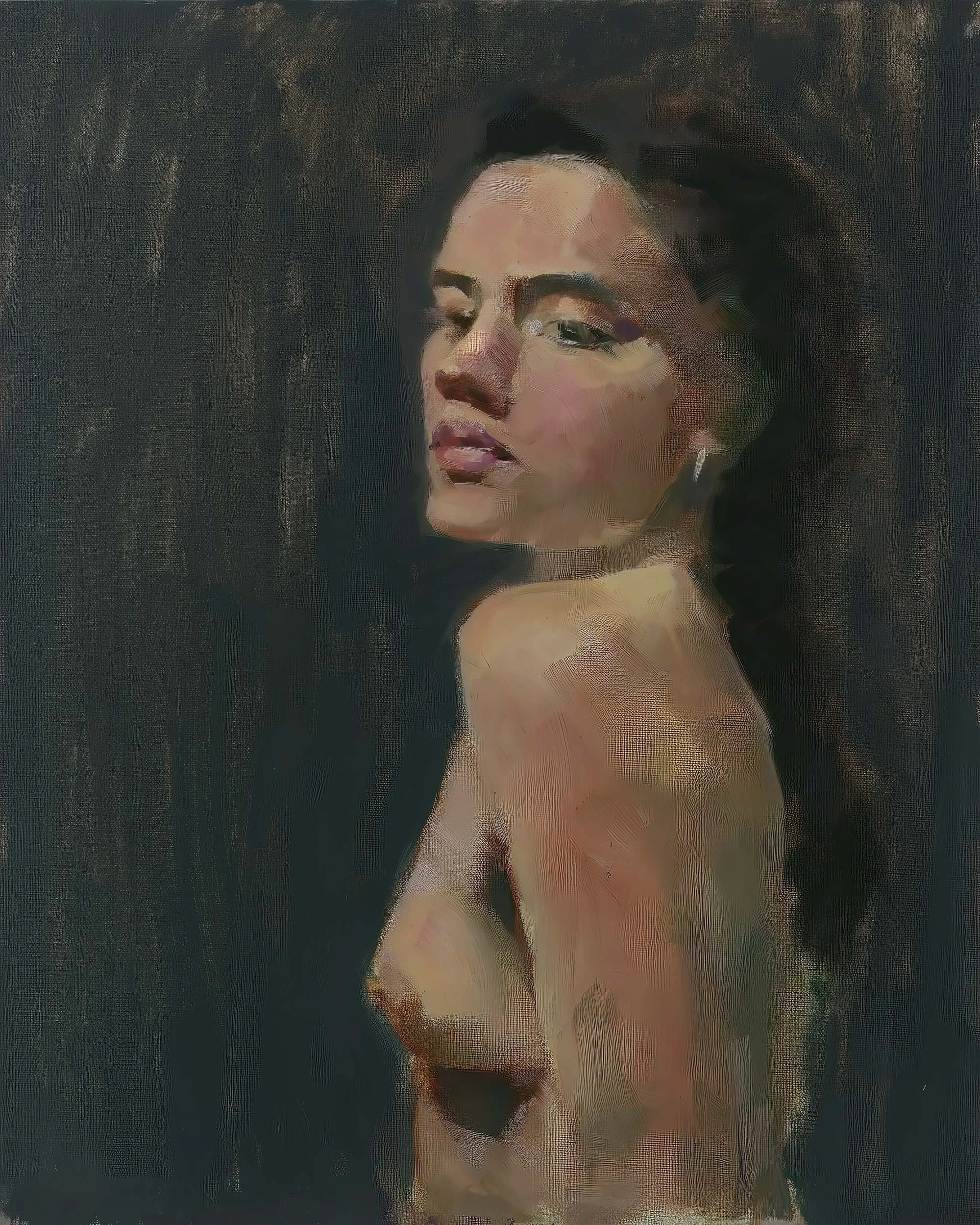 Chelsea classical model 2 - 16x20, oil on panel (sold).