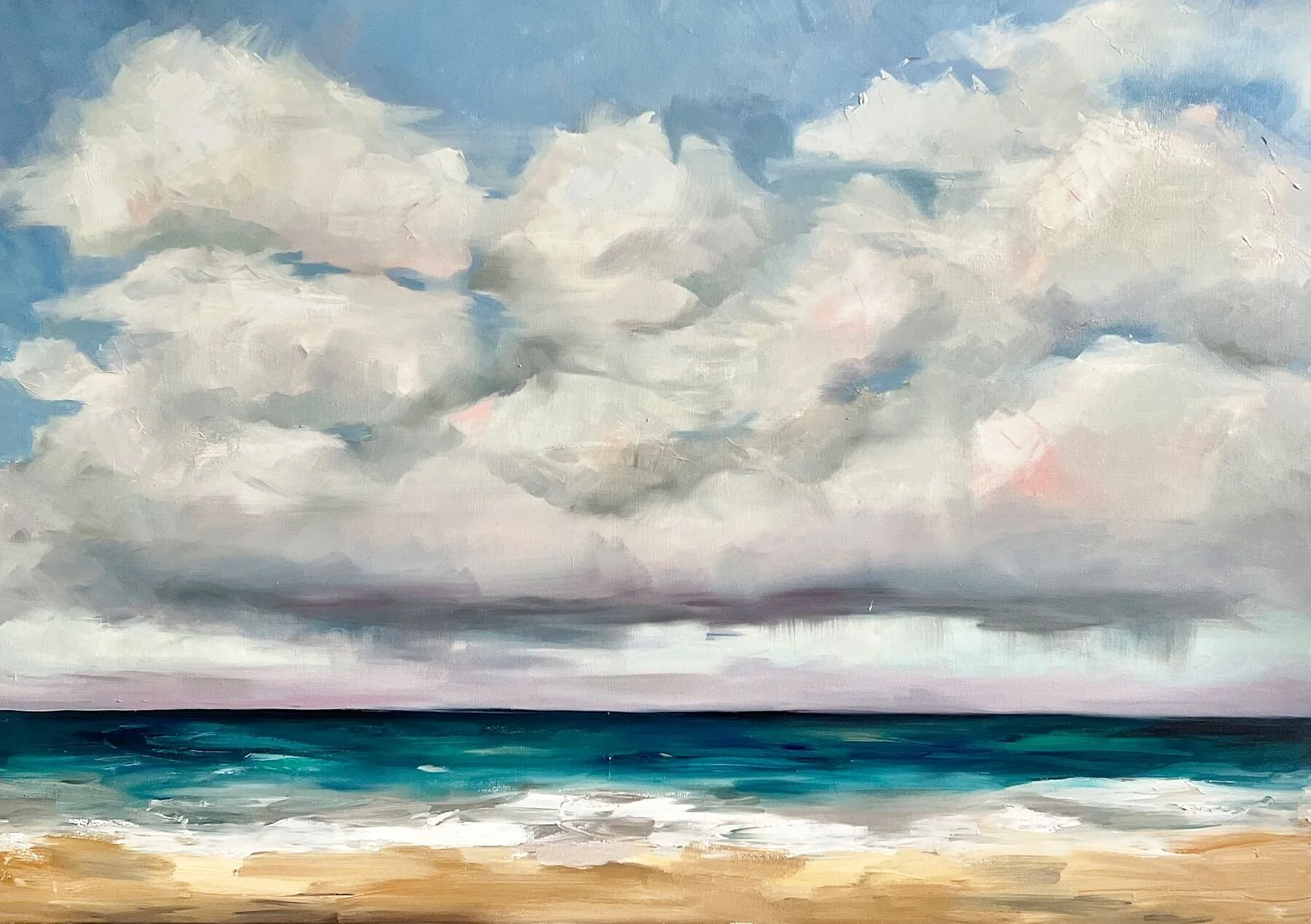 "Bahamian Cloudscape" - unframed, oil on canvas 36"x48" ($3,200) 