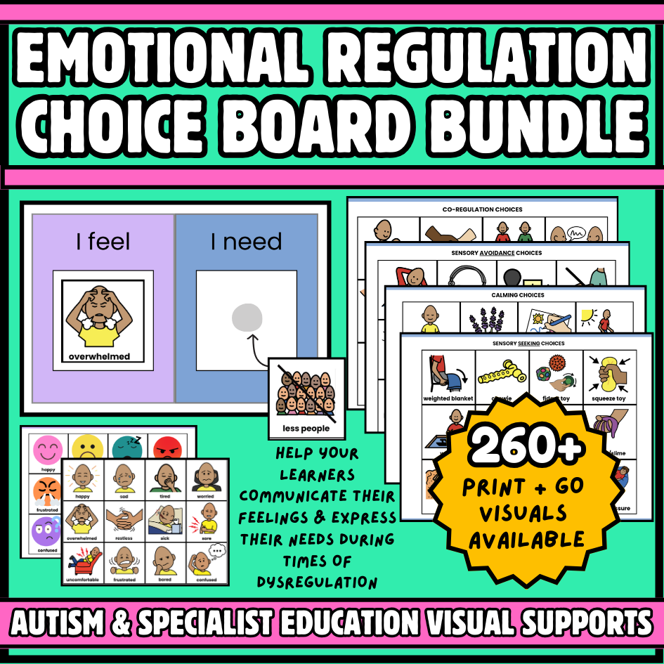 I Feel I Need Choice Board Bundle