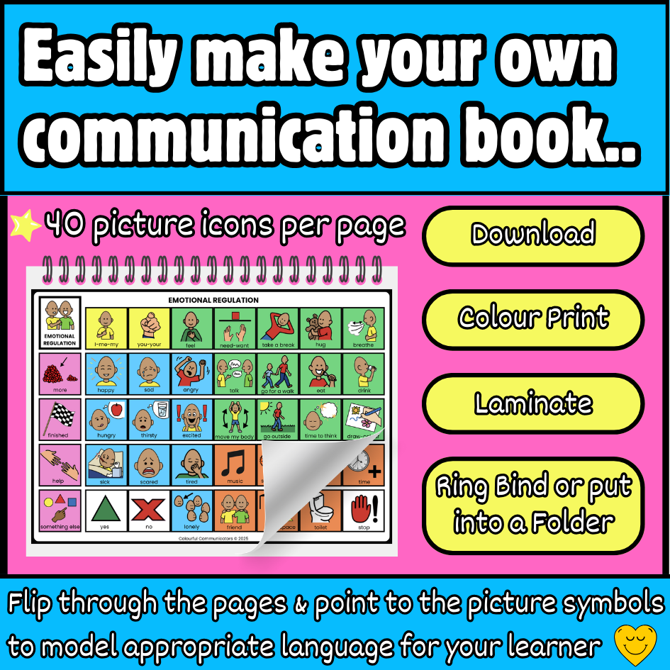 AAC Core Board Autism Visuals Bundle - Colourful Communicators - Thumnail 1.png