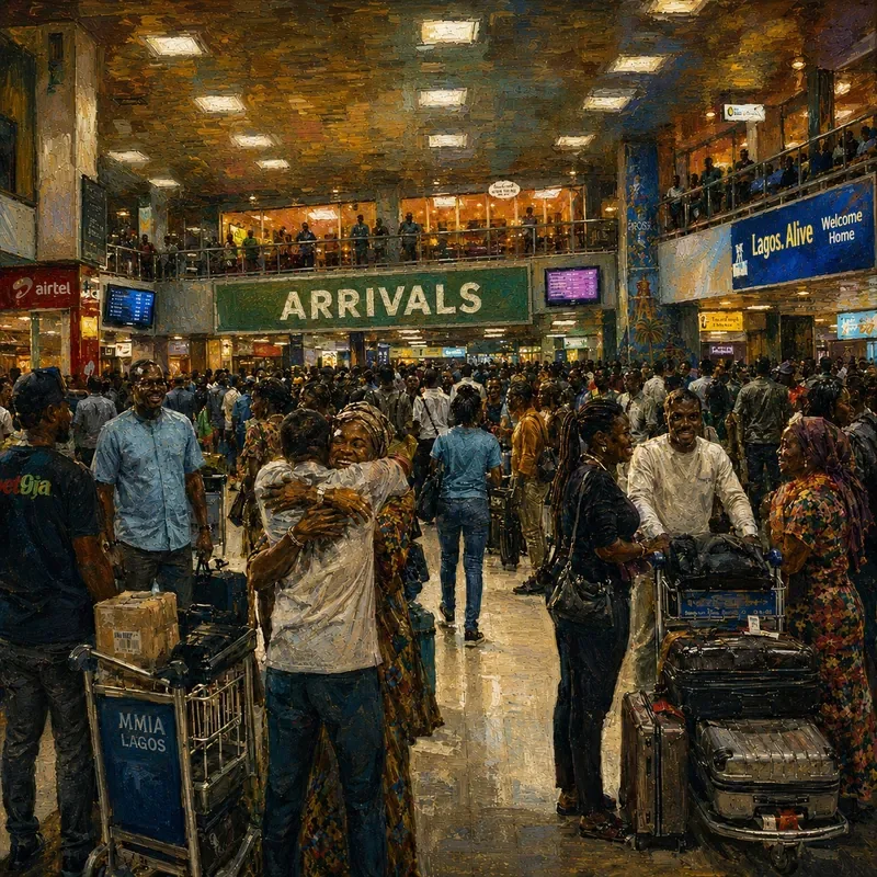 mmaadd piece 12 — in lagos, there is no arrival.