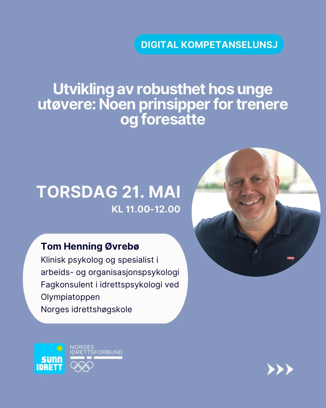 Digital kompetanselunsj med Sunn Idrett