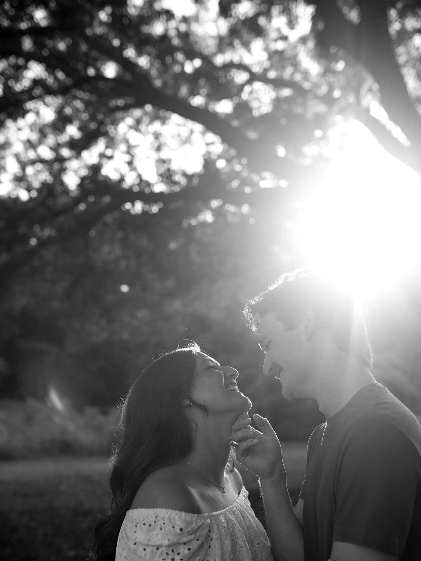 Golden hour with these sweet angels 🤍 &mdash; can&rsquo;t wait to get them married in a few months 🤞🏽