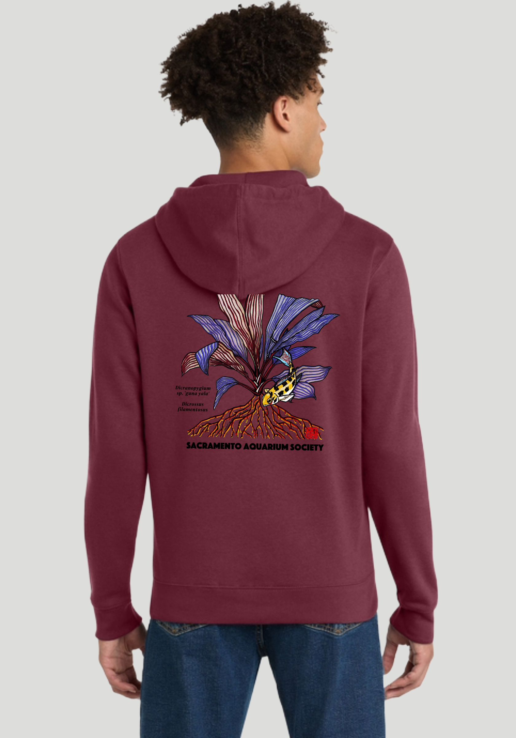 Dicrossus Zipper Hoodie - $40