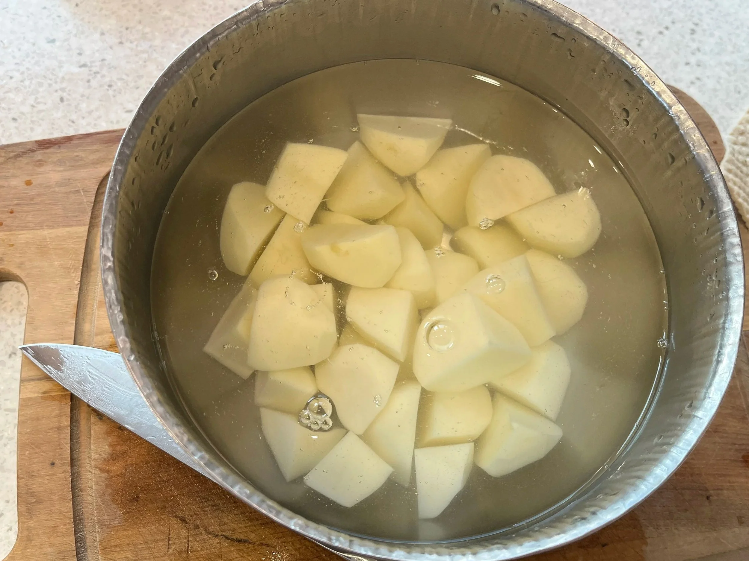 soak potatoes