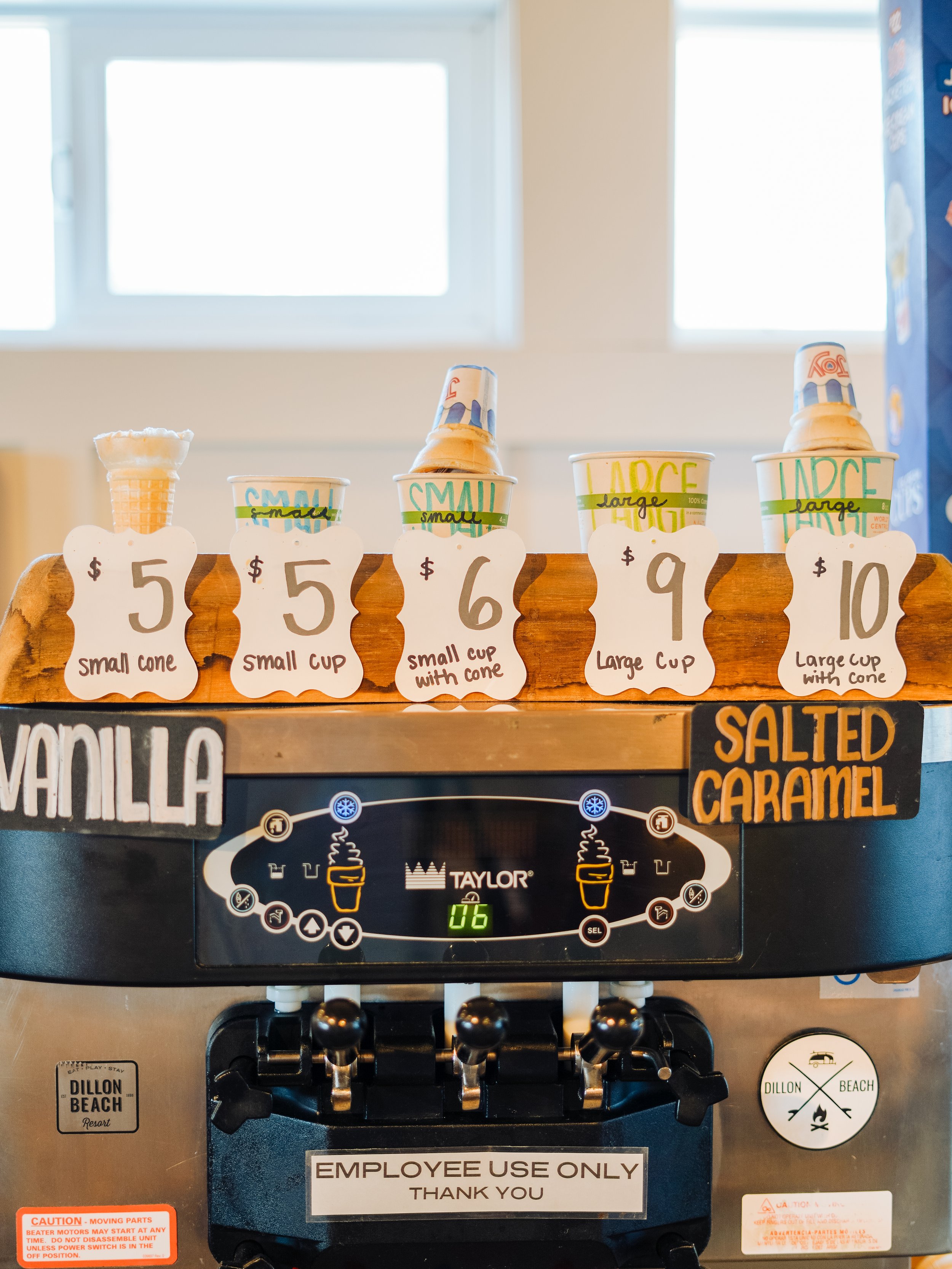 The general store provides soft serve from Valley Ford