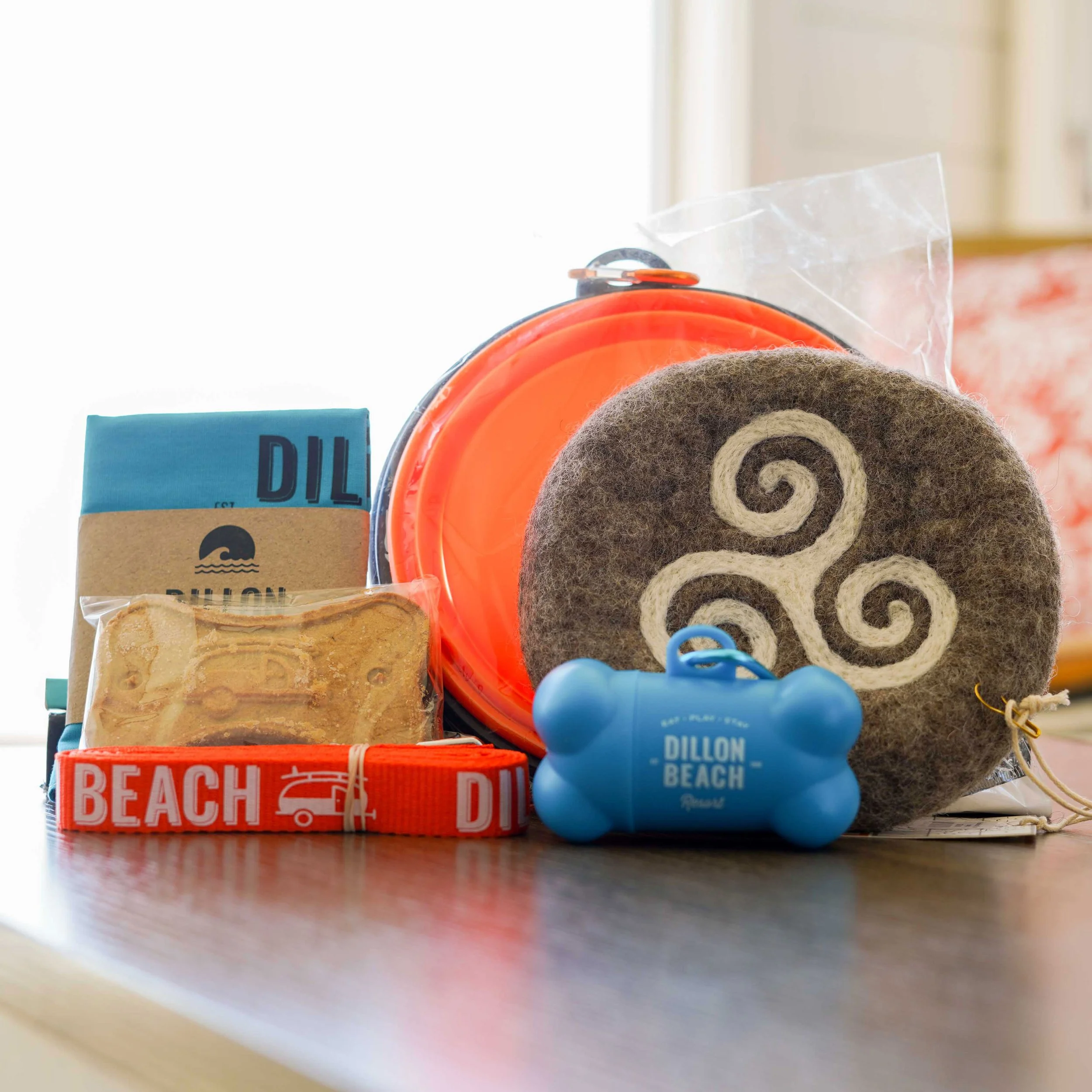 Bark Box available during your stay, includes a brand leash, bandana, snack, and more.