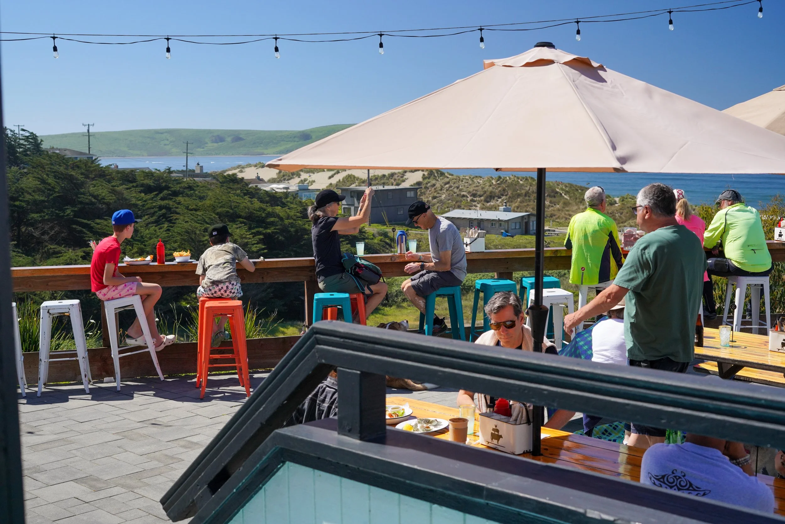 Eat on the Coastal Kitchen patio at Dillon Beach Resort