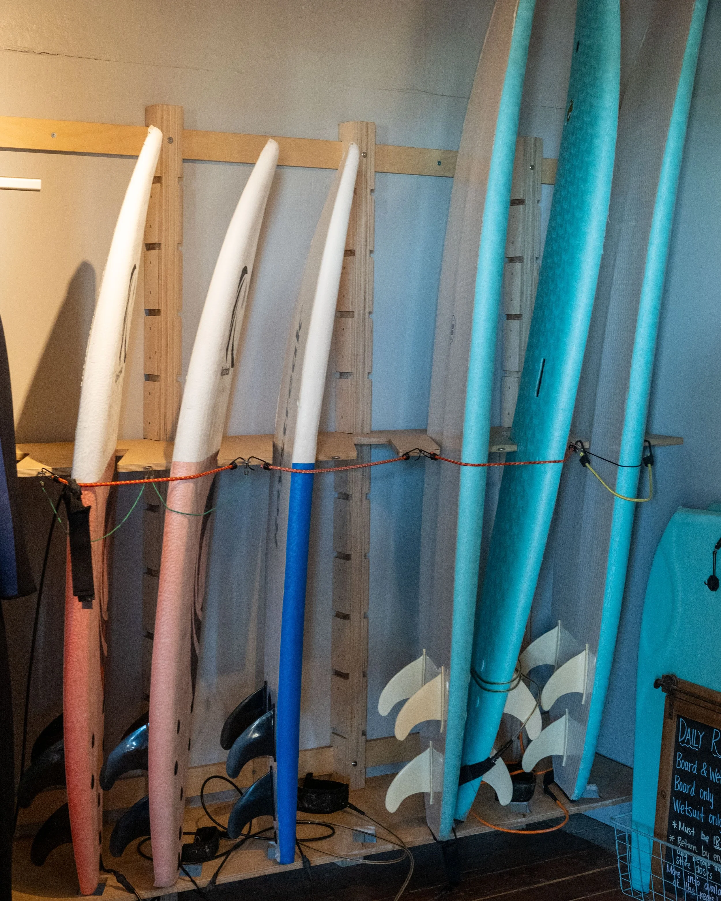 Dillon Beach Resort Surf rental available in the General Store with wet suit and board