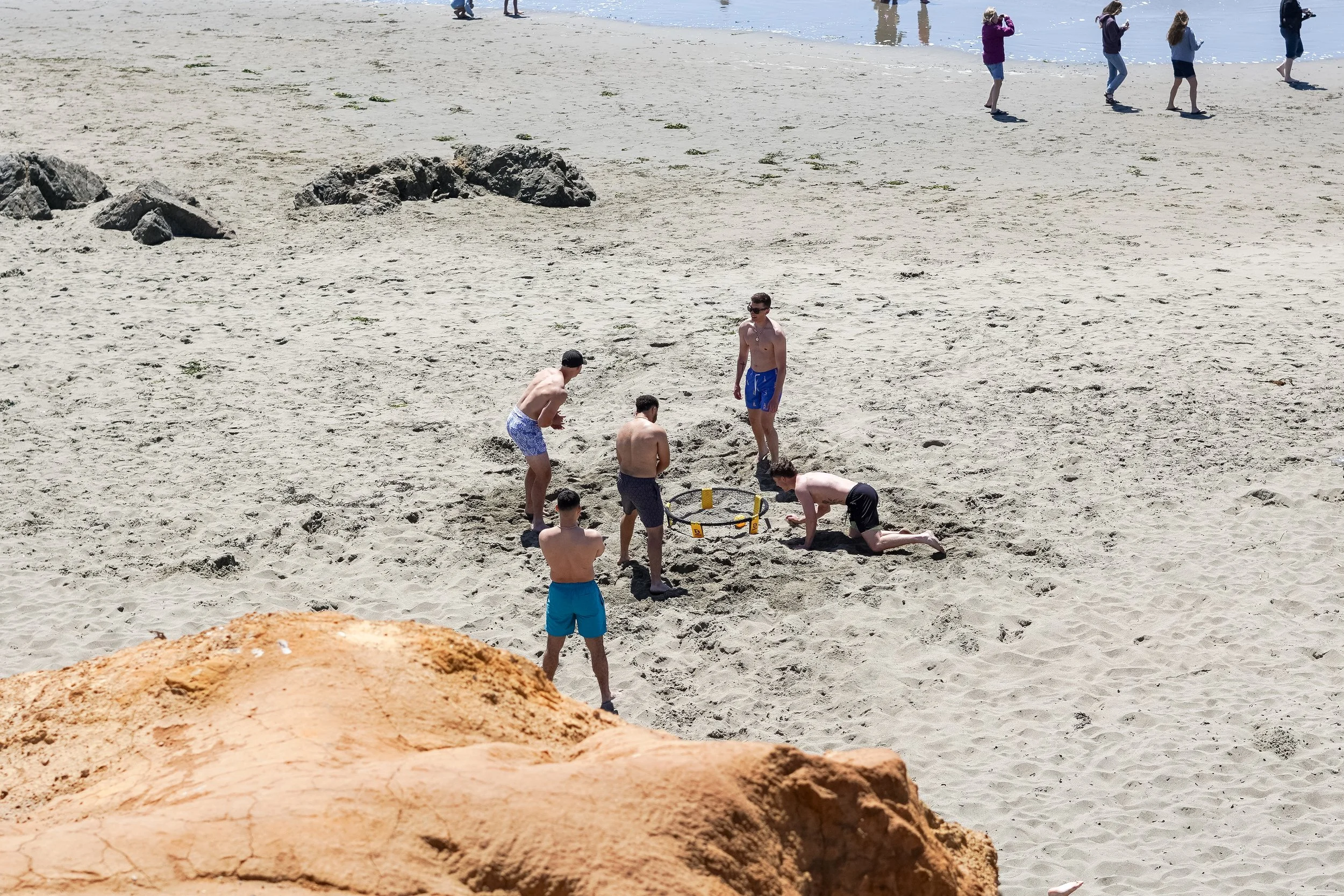 Fun beach activities at Dillon Beach