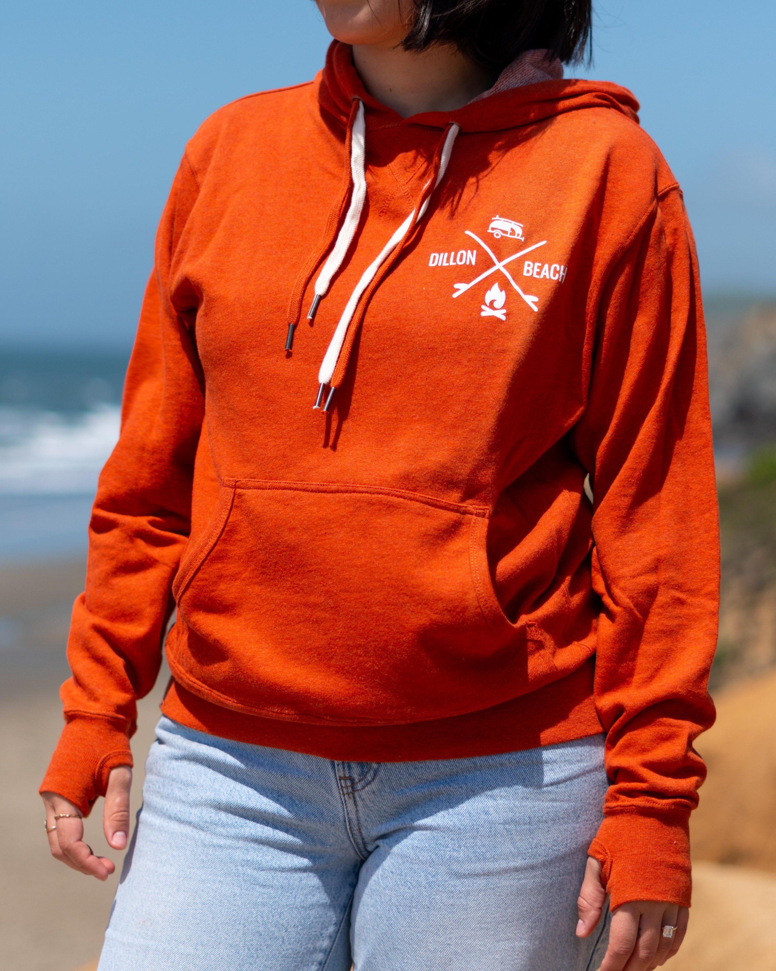 Dillon Beach Resort: Burnt Orange Hoodie Apparel