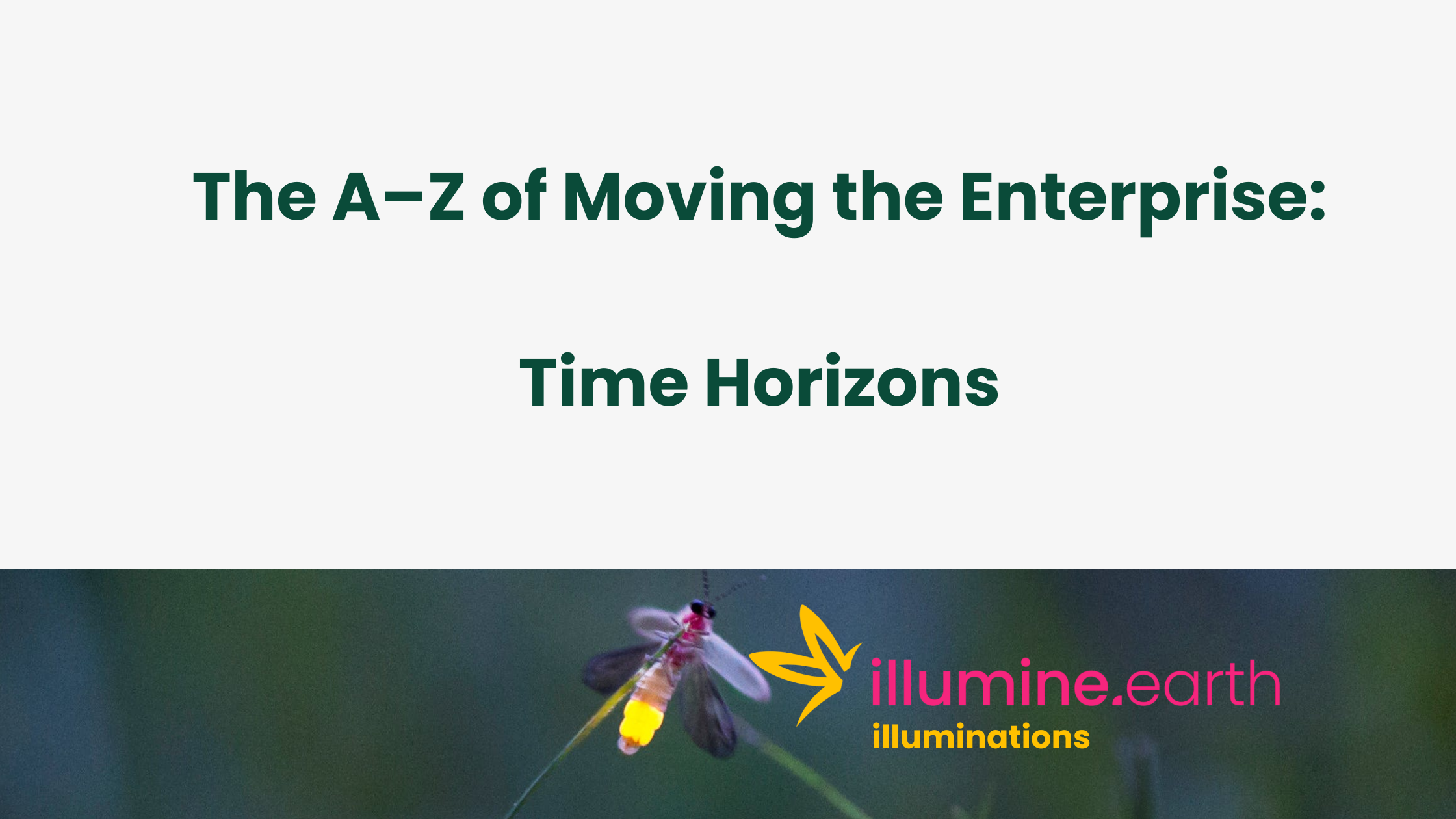Enterprise A-Z: Time Horizons