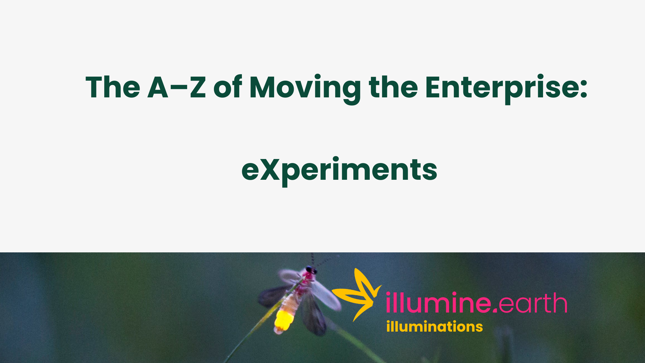 Enterprise A-Z: eXperiments