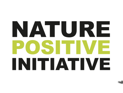 Text that reads 'Nature Positive Initiative' with 'Nature' and 'Initiative' in black, and 'Positive' in green.