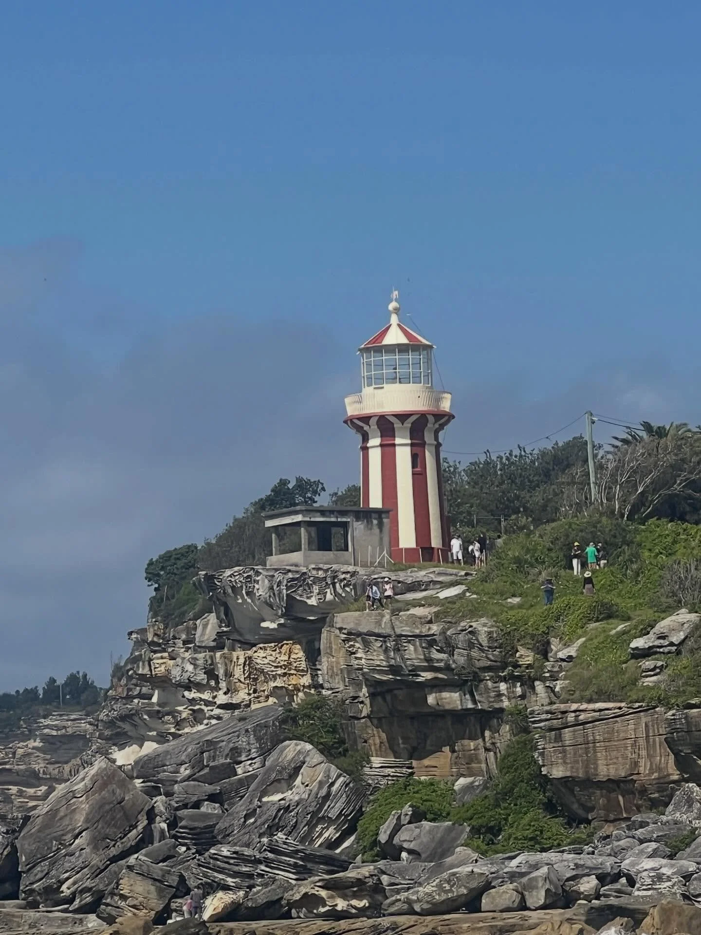 South Head lighthouse from the water. Been doing a lot of sailing lately. Happy place. #lighthouse #southhead #sydneyharbour