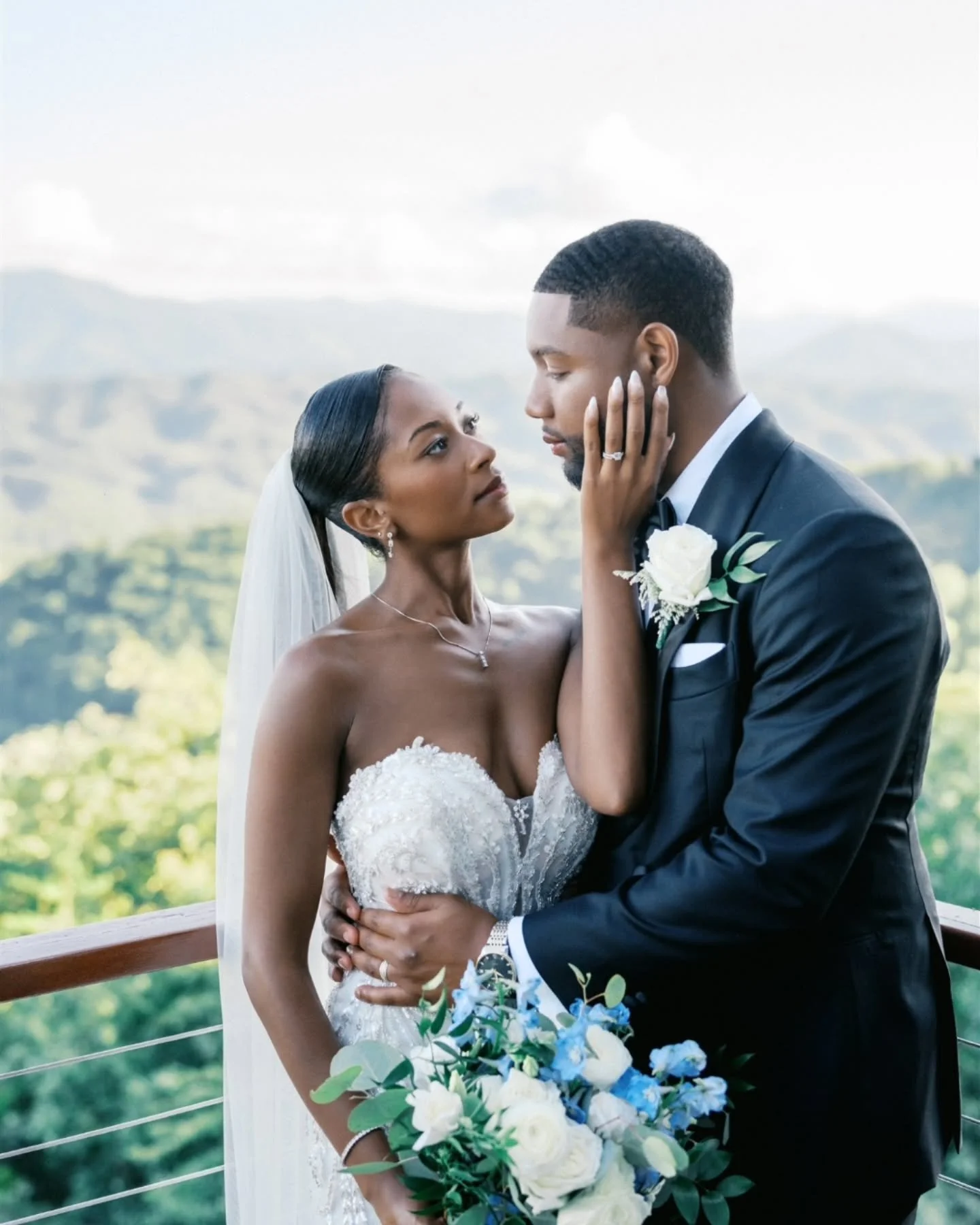 An elevated celebration in the heart of the Smoky Mountains. ✨ Jessica &amp; Lendon&rsquo;s wedding at The Trillium Venue embodied modern romance and timeless luxury &mdash; a couture gown, a black-tie ensemble, and florals cascading against sweeping