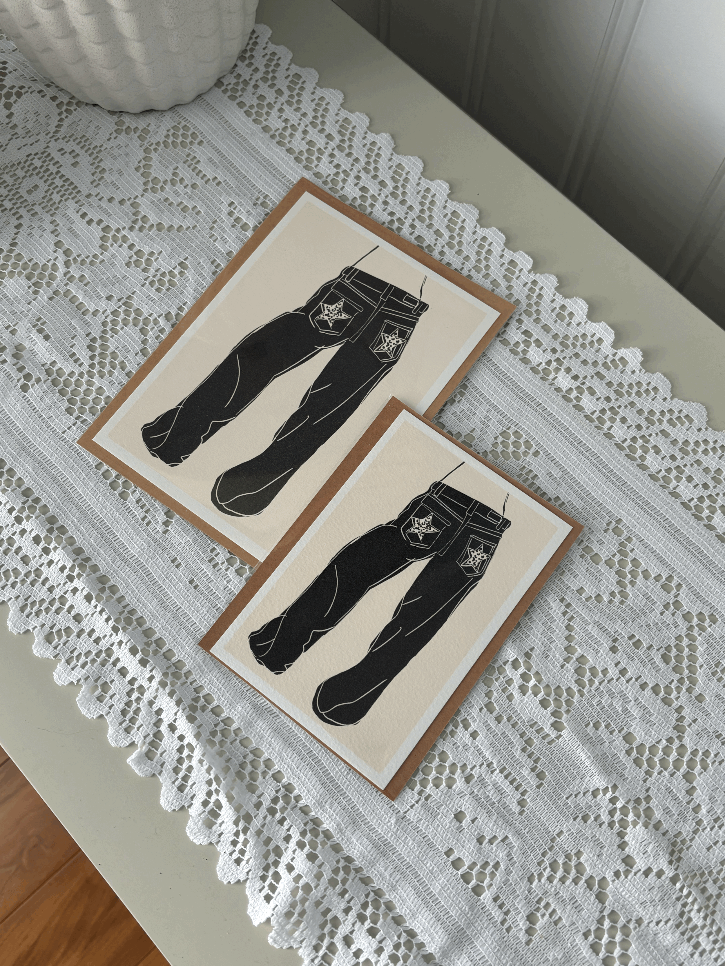 denim baby - digital print