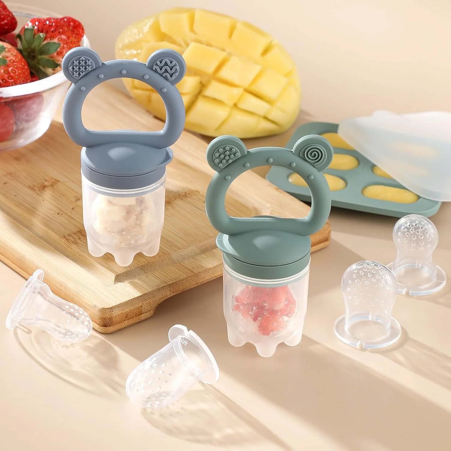 Silicone Fruit Freezer + Tray