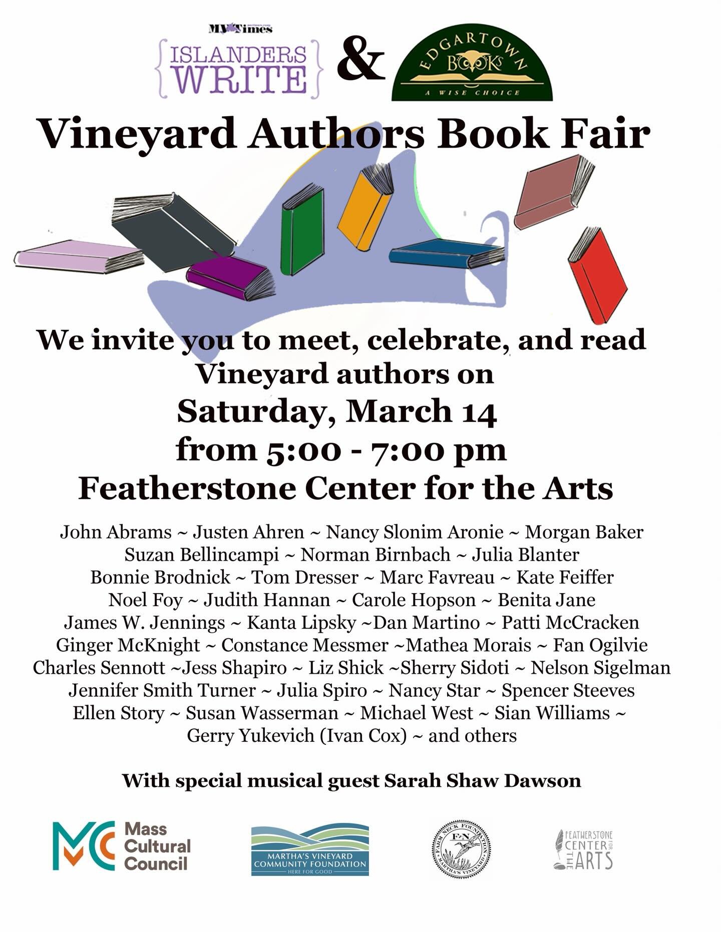 Join us Saturday, March 14th for Islanders Write&mdash; a celebration of stories, community, and the incredible writers who call this island home. 📚✨ Don&rsquo;t miss the Book Fair from 5&ndash;7pm at Featherstone Center for the Arts &mdash; meet th