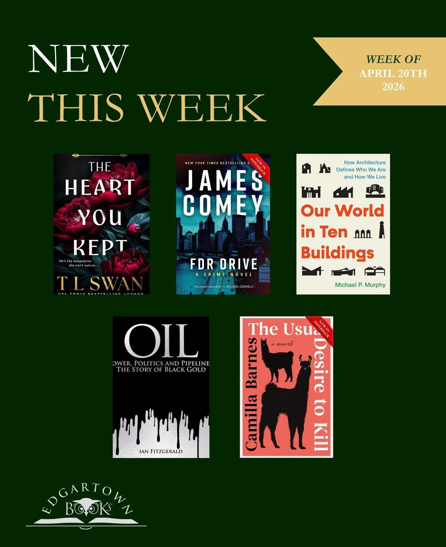 Fresh releases have arrived 📚 Come find your next favorite!