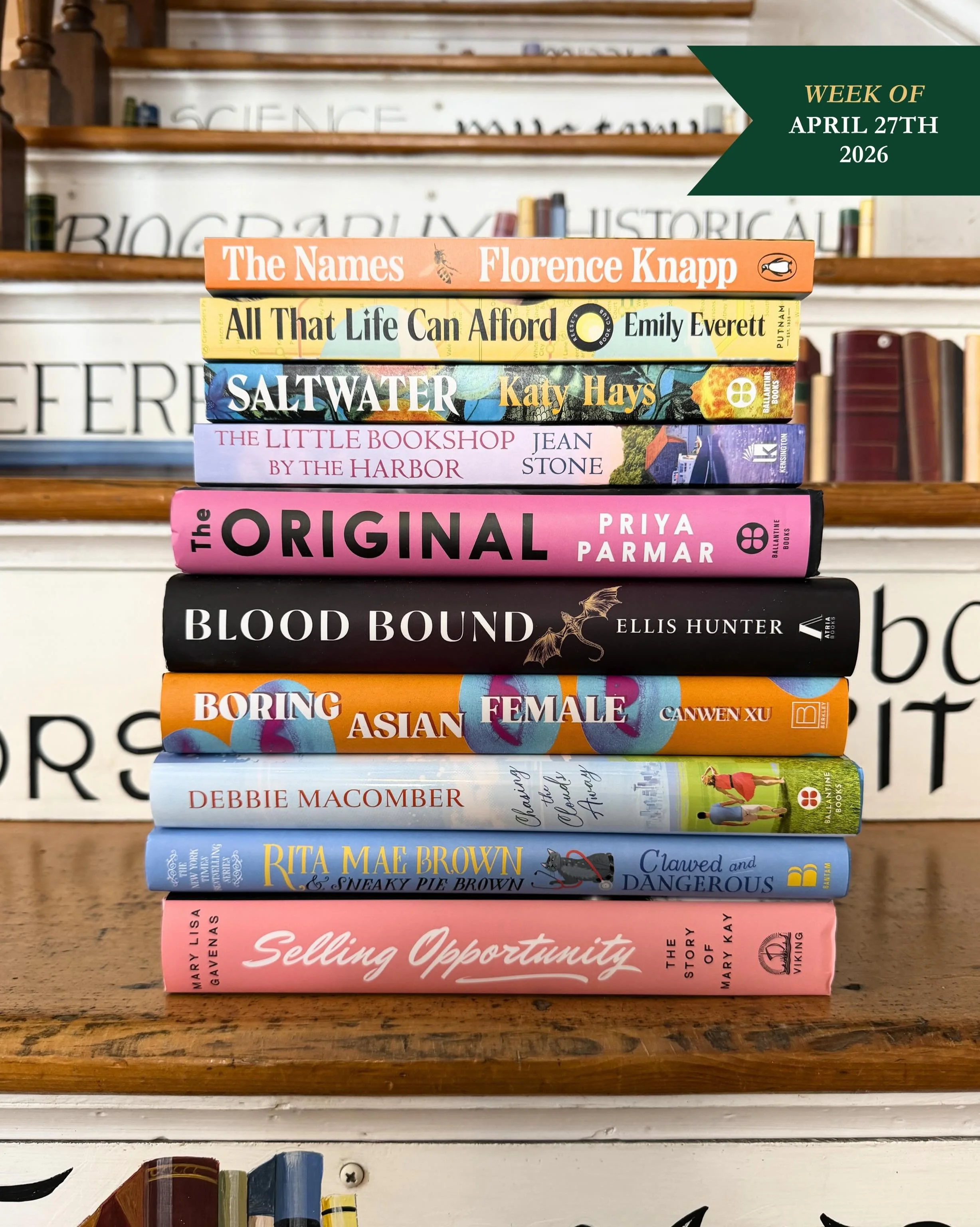 New titles are here and waiting for you at Edgartown Books!