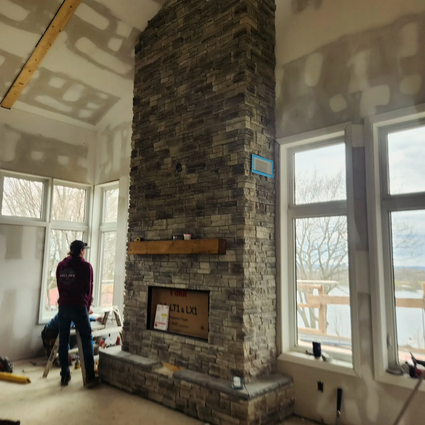 Fusion Stone Fire Place