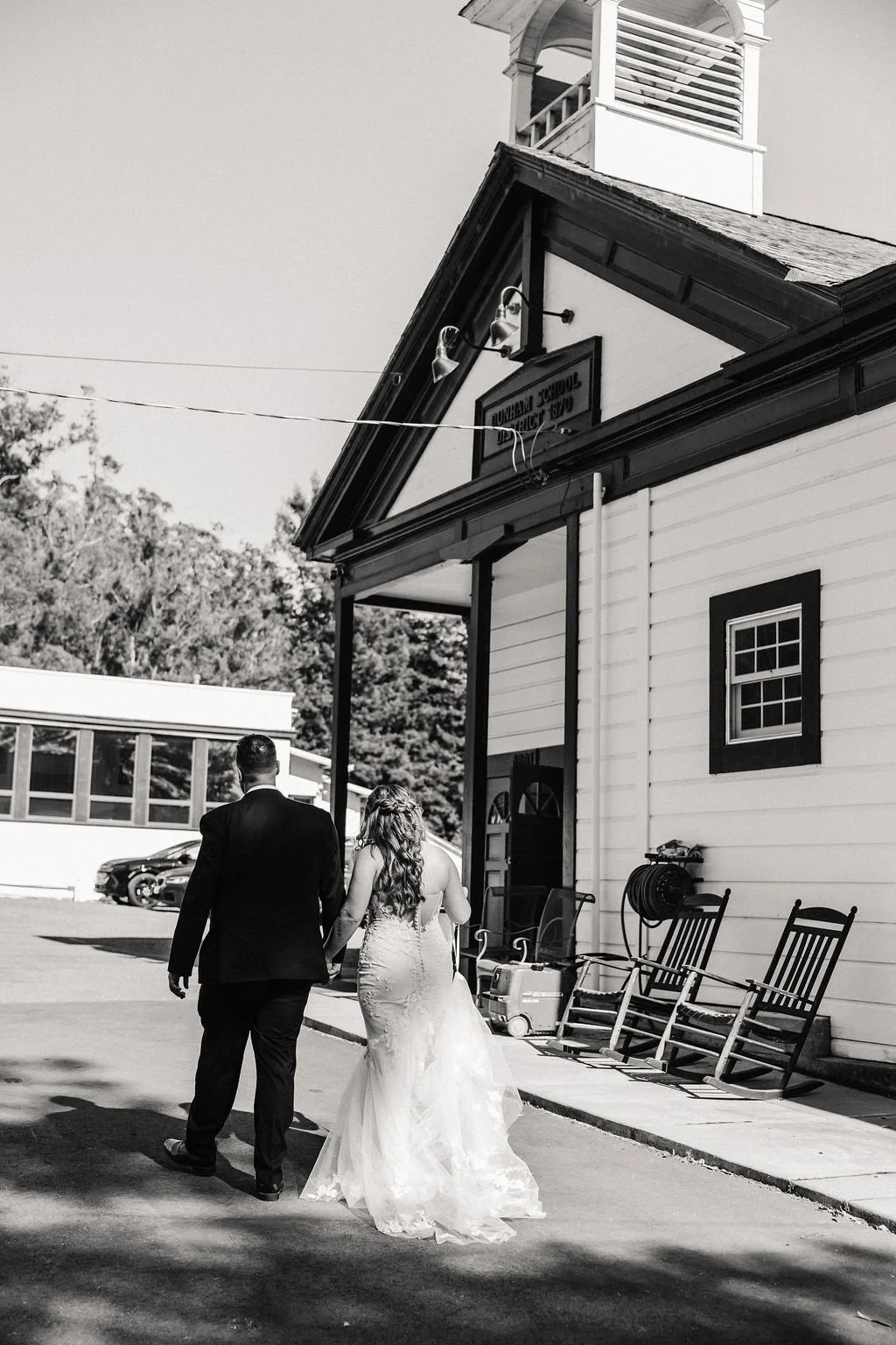 Petaluma wedding ceremony setup