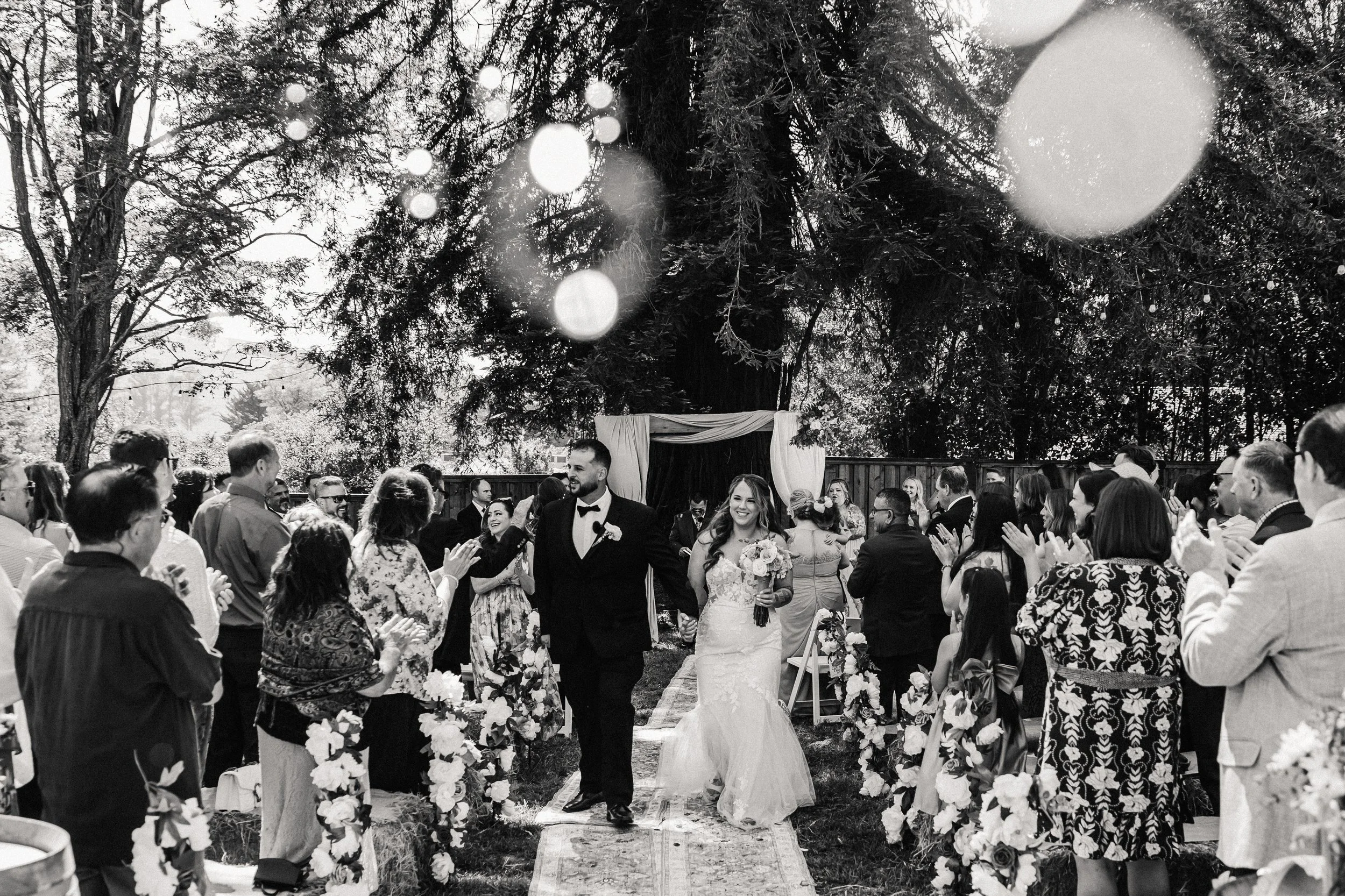 Petaluma wedding ceremony set up by FLOCK Gatherings