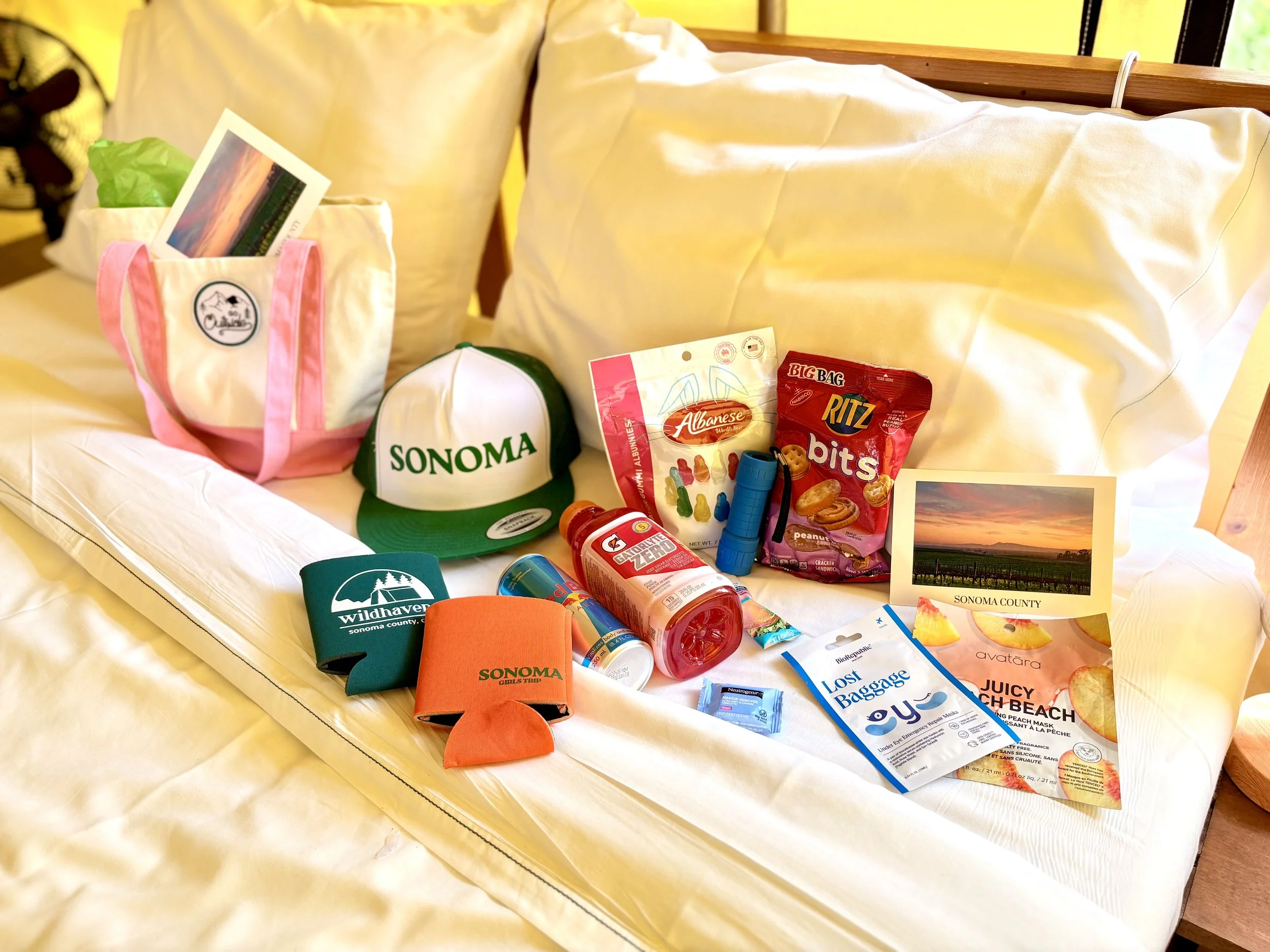 Welcome Bags Bachelorette Sonoma 