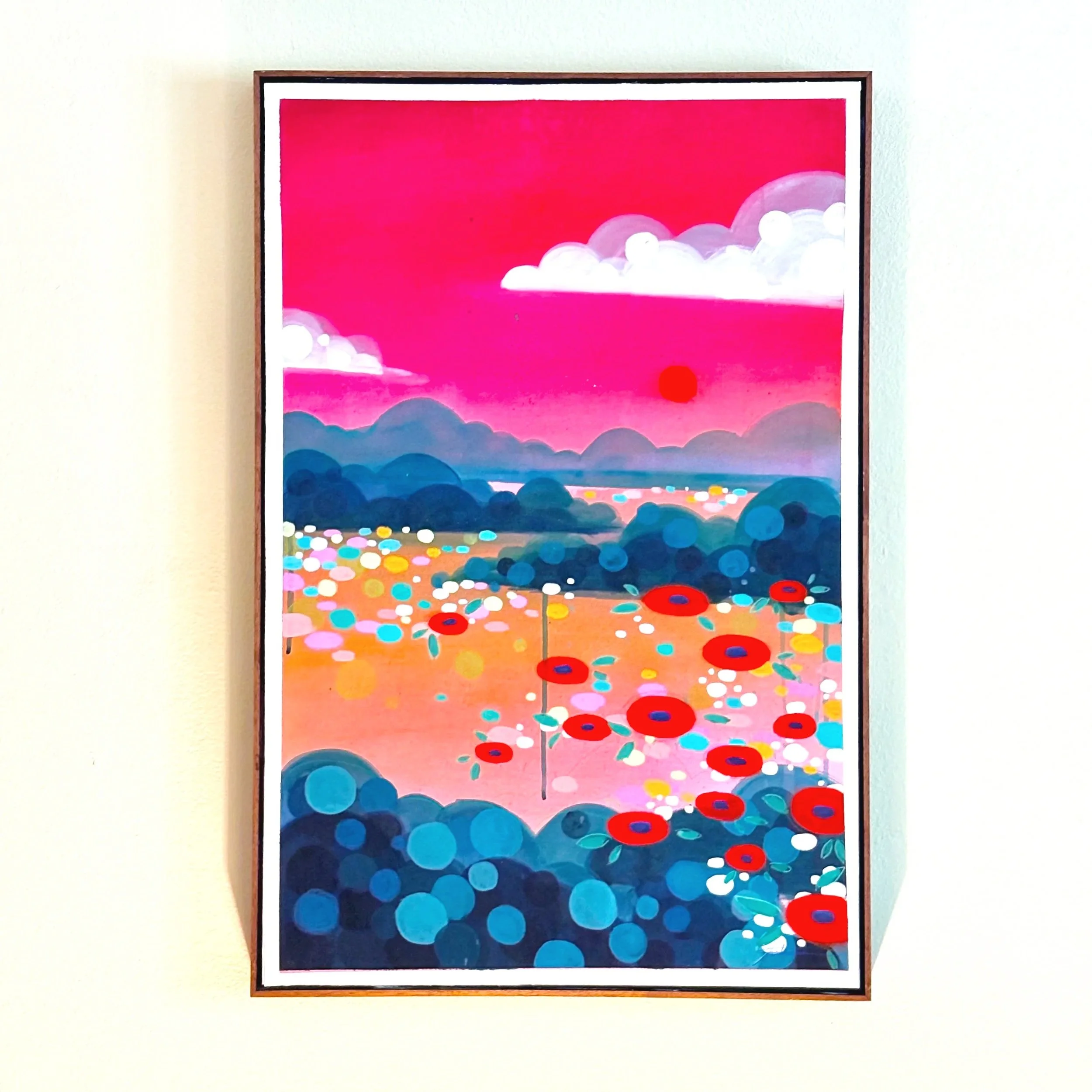 Acrylic Landscape on Watercolor Paper