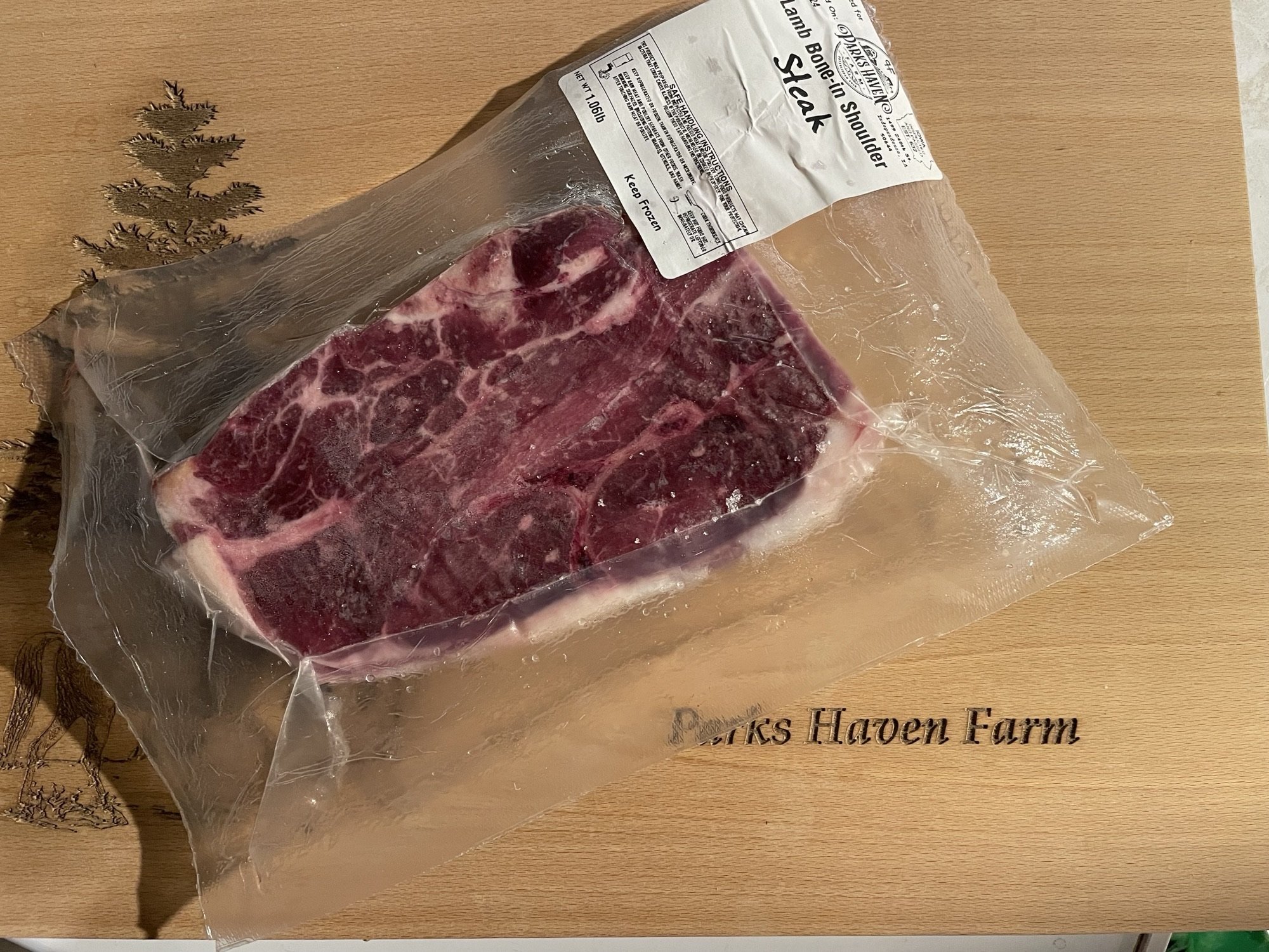Grass Fed Lamb Shoulder Steaks