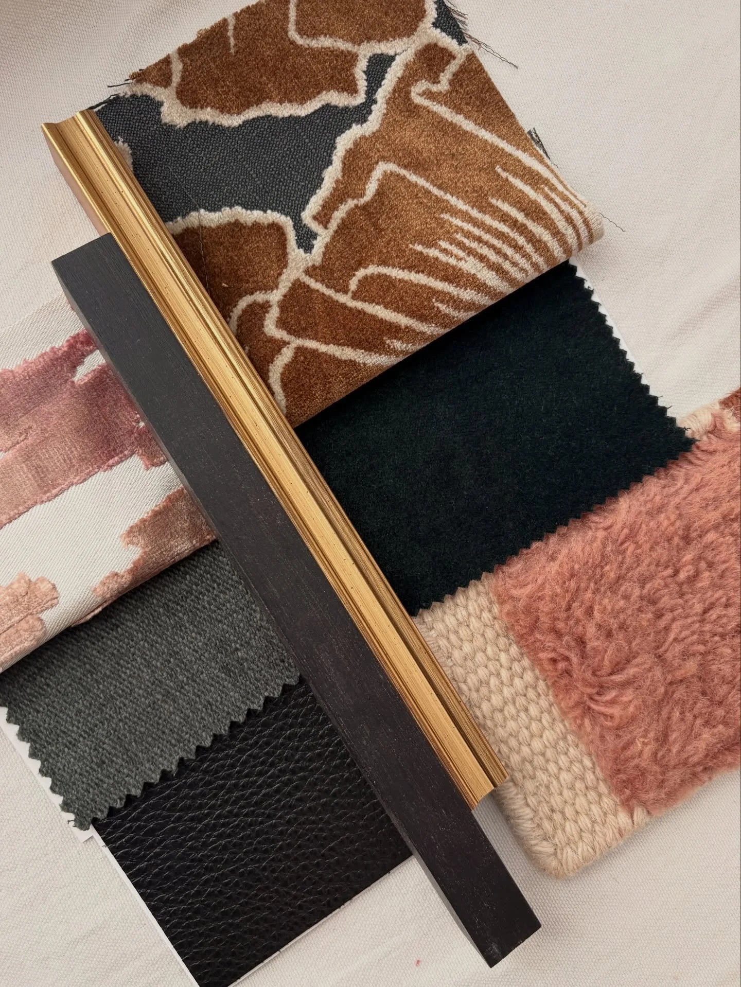 Weighing final details on a project in Jersey City that we&rsquo;re calling Soir&eacute;e Moderne &mdash; inspired by a combination of Art Deco, MCM, and contemporary design styles, as well as global travel, landscapes, and a highly-personal art coll