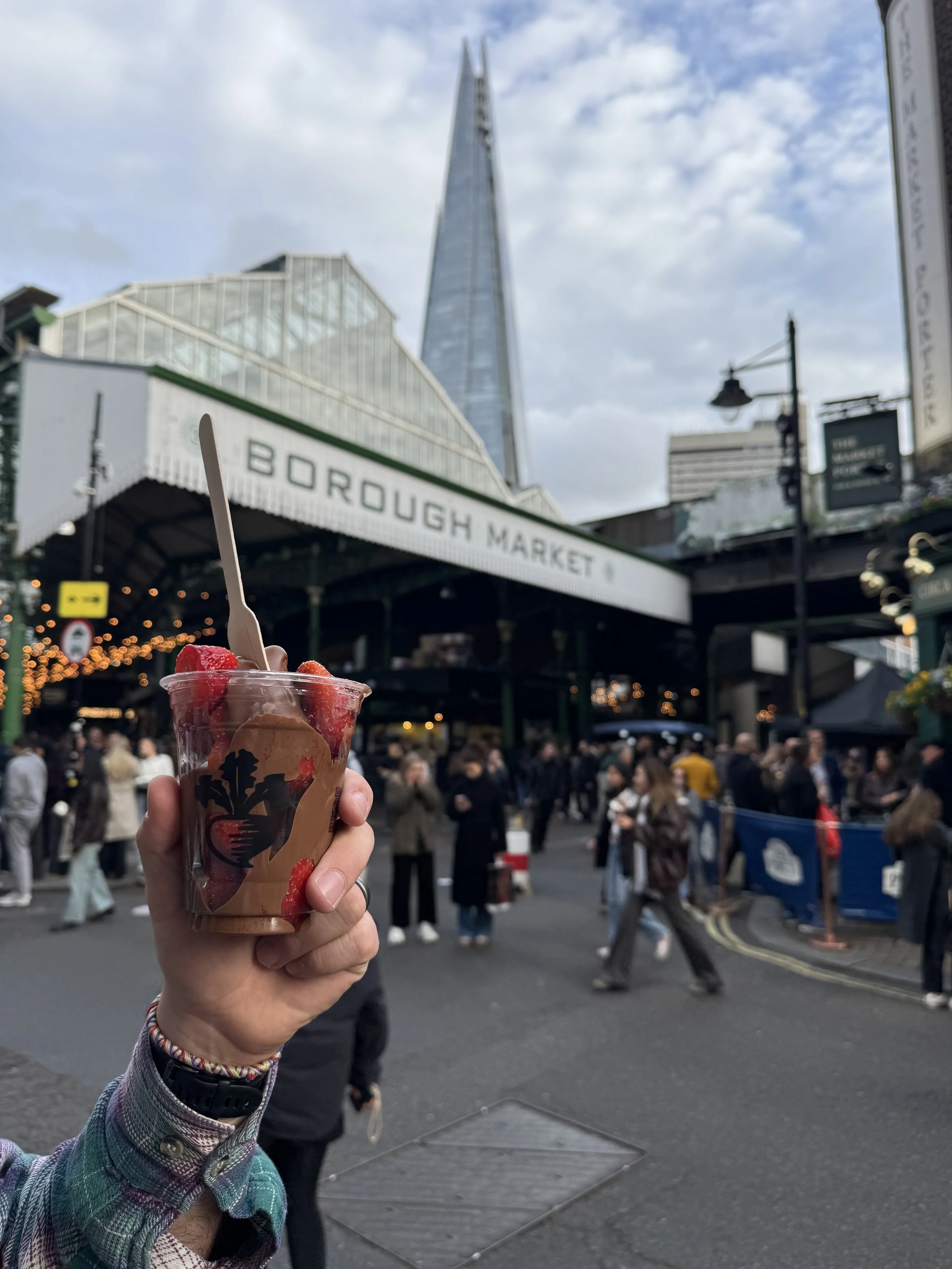 Borough Market and chocolate strawberries!