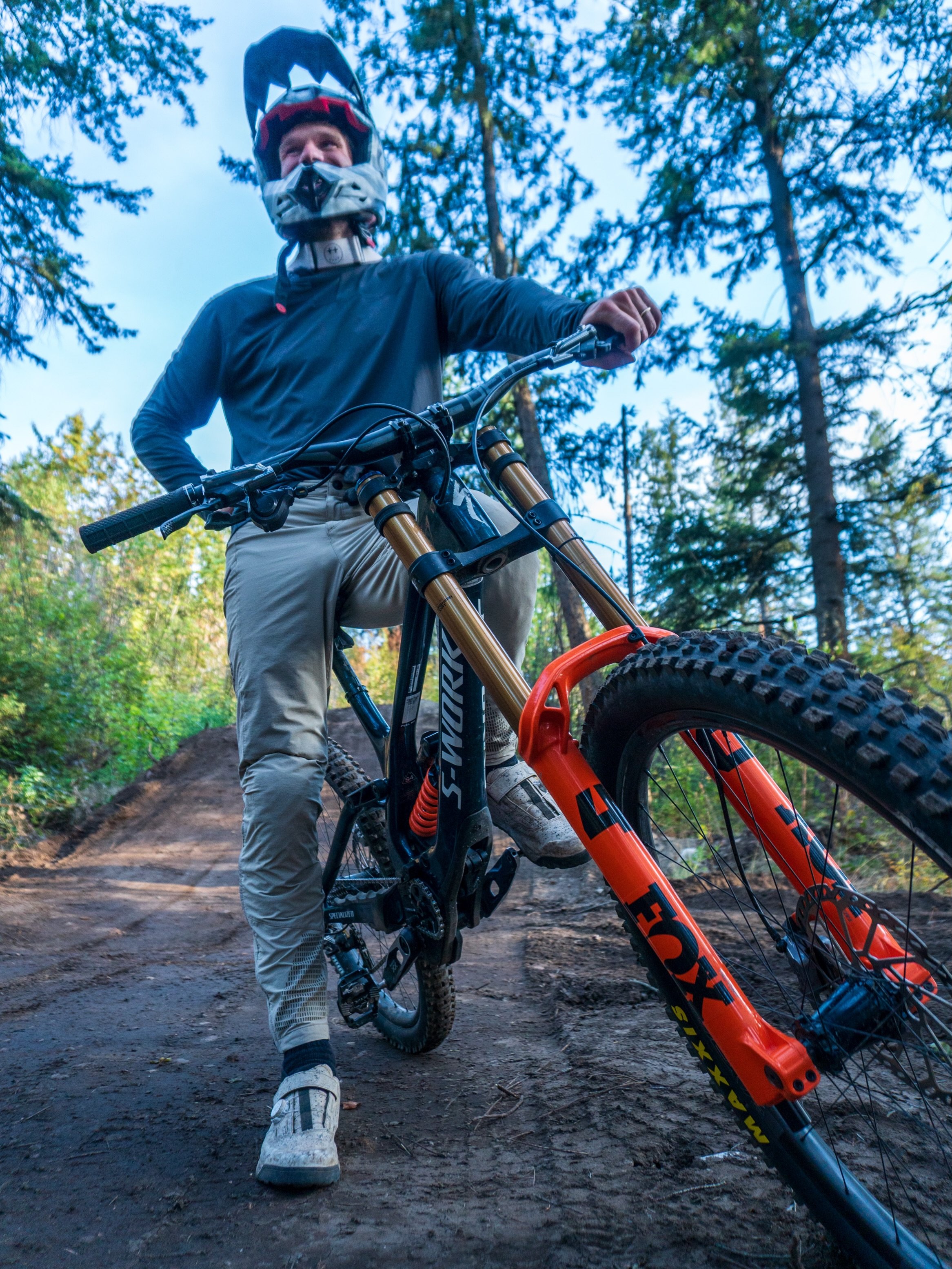 One rider who has blended racing &amp; freeride for years now is @basvsteenbergen. He is as comfortable between the tape as he is in the air - making him the perfect candidate to be on the start list for Red Bull Hardline!