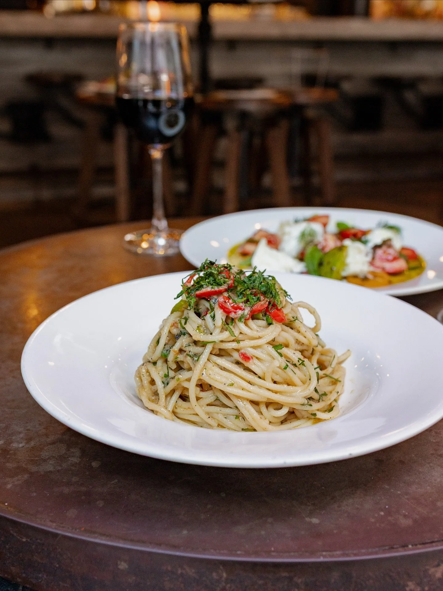 Simple, bold, unforgettable flavors - Our Aglio Olio is peppery, fragrant with garlic and chilli, and perfectly balanced. A dish you don&rsquo;t want to miss at FINI&rsquo;S SOHO. Try it now.