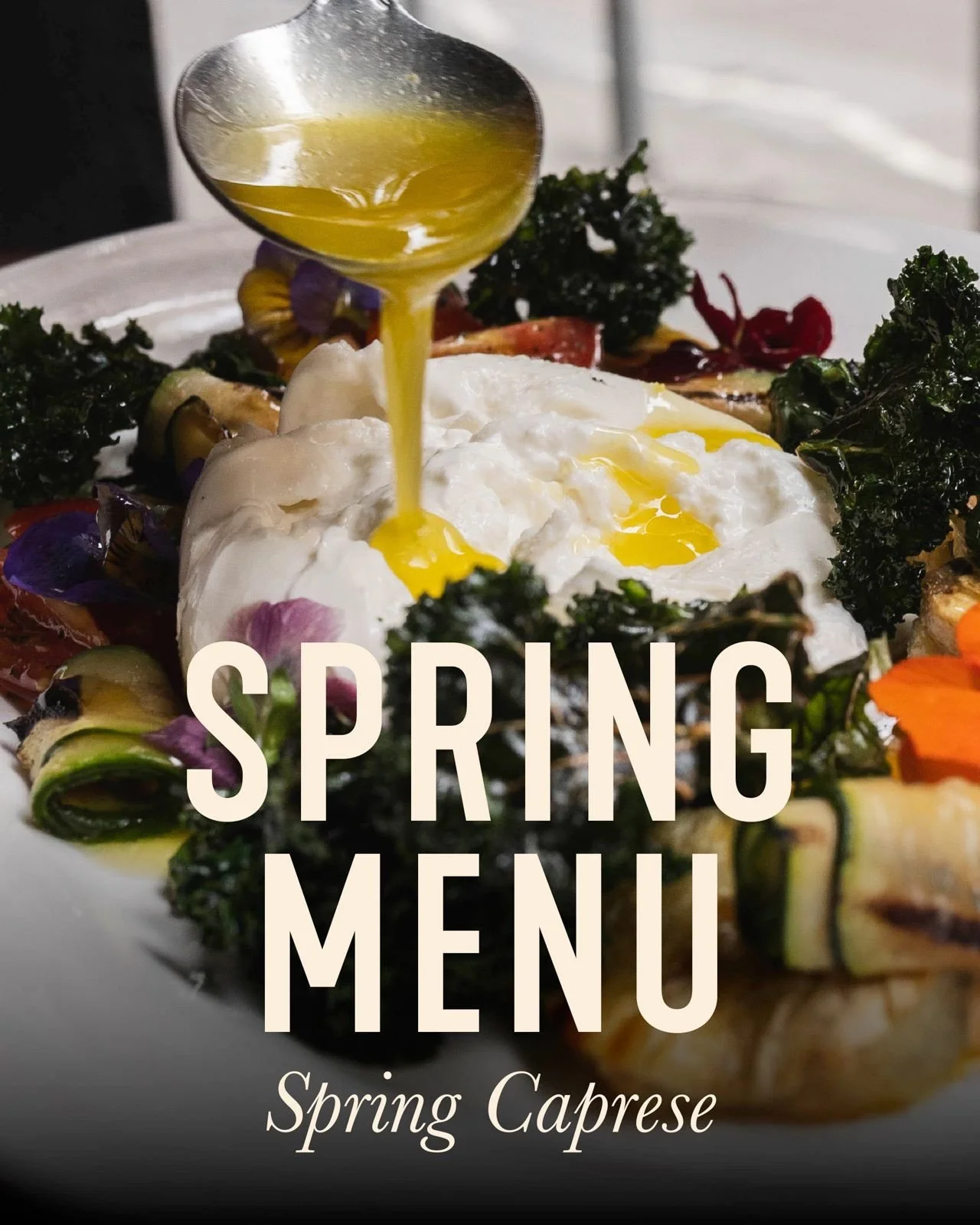 A taste of spring, rooted in Hong Kong&mdash;bright, fresh local cherry tomatoes, grilled zucchini, and roasted eggplant frame creamy burrata with toasted pine nuts and crisp black kale.

Spring menu is here at FINI&rsquo;S SOHO. Book now.