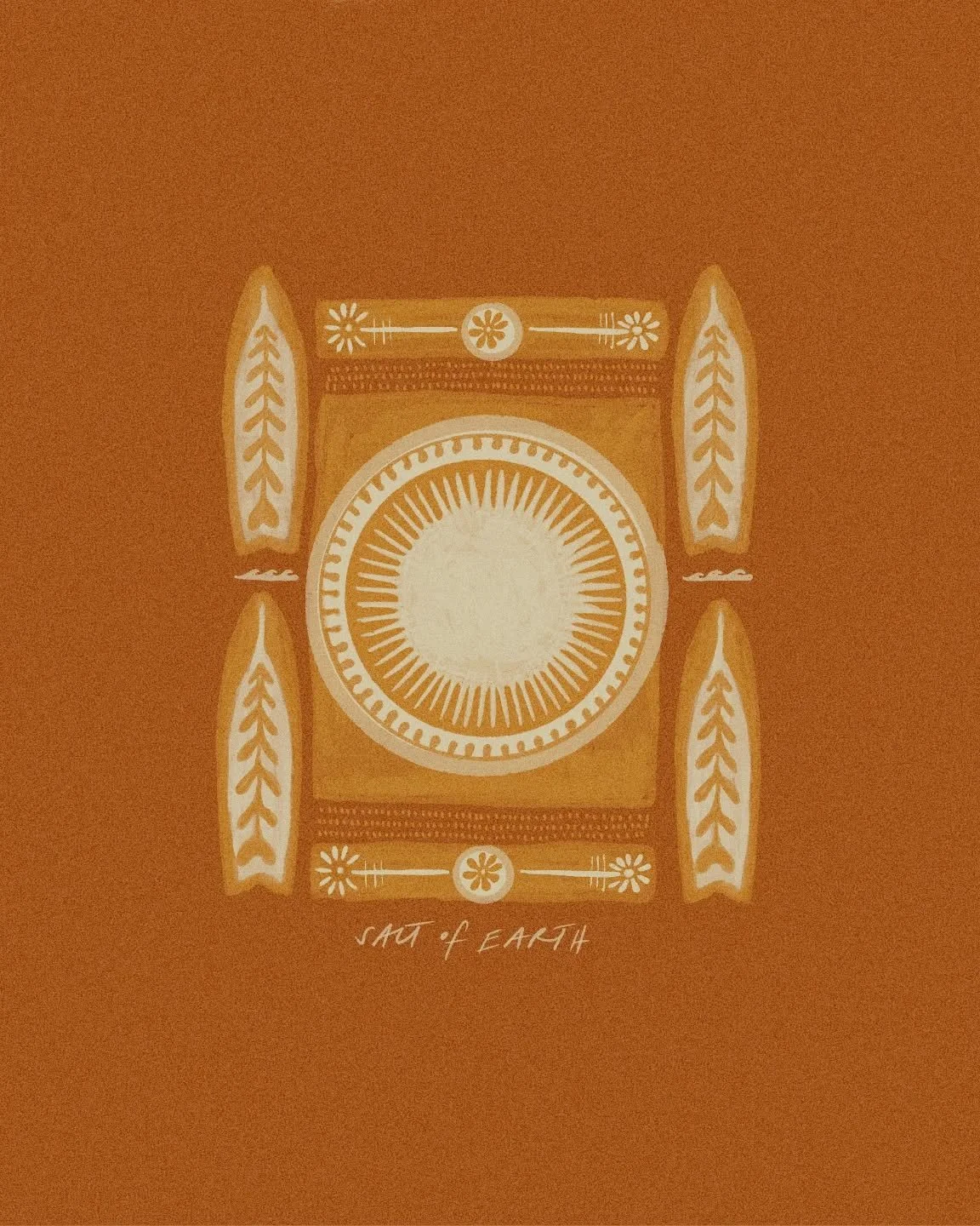 Sun baked ochre and shapes pulled from the earth, inspired by surfing at Juc today 🌞
.
.
.
#surfart #ochre #custombranding #earthypalette #earthybranding #inspiredbynature #surfcoast #saltofearthstudio #tropicalart #earthycolours #handdrawnbranding