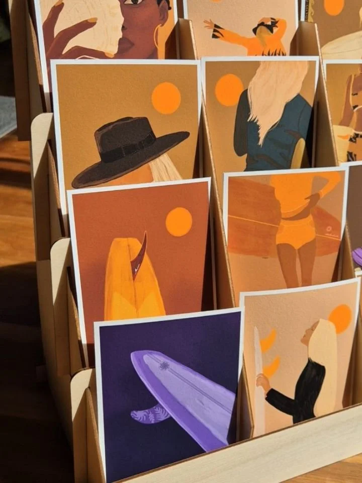 Getting my prints back always fills me with so much stoke! It&rsquo;s a truly humbling experience to see my art go from a screen to a physical object, and I&rsquo;m completely in love with this new postcard size. I&rsquo;m busy getting my displays re