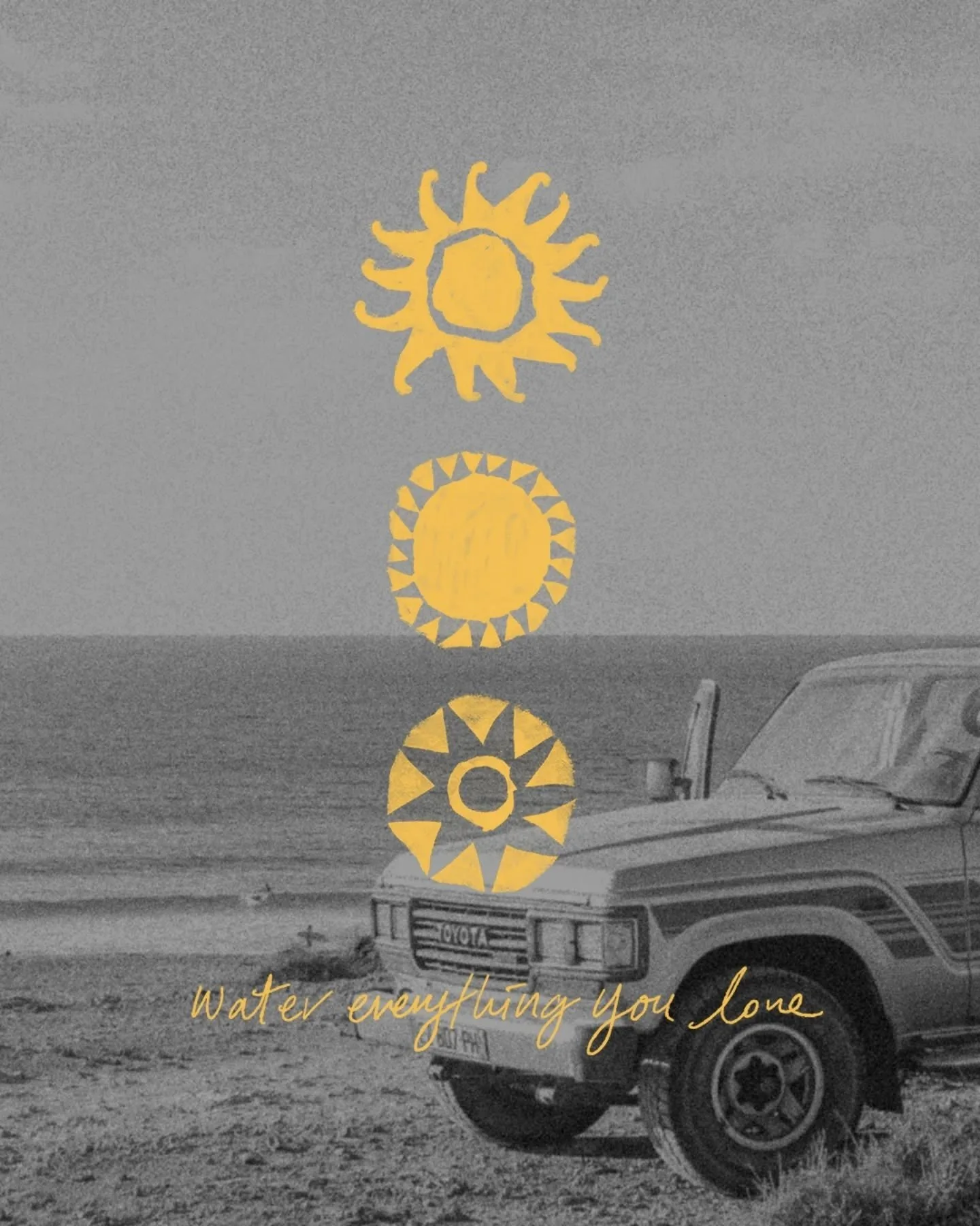 🌞 a design exploration: just water and sun 💛
.
.
.
#surfaesthetic #surfart #sunsaltsea #brandingstudio #surfcoast #surfcoastcreatives #vintagevibes #custombranding #customdesign #handdrawngraphics #saltofearthstudio #motifdesign