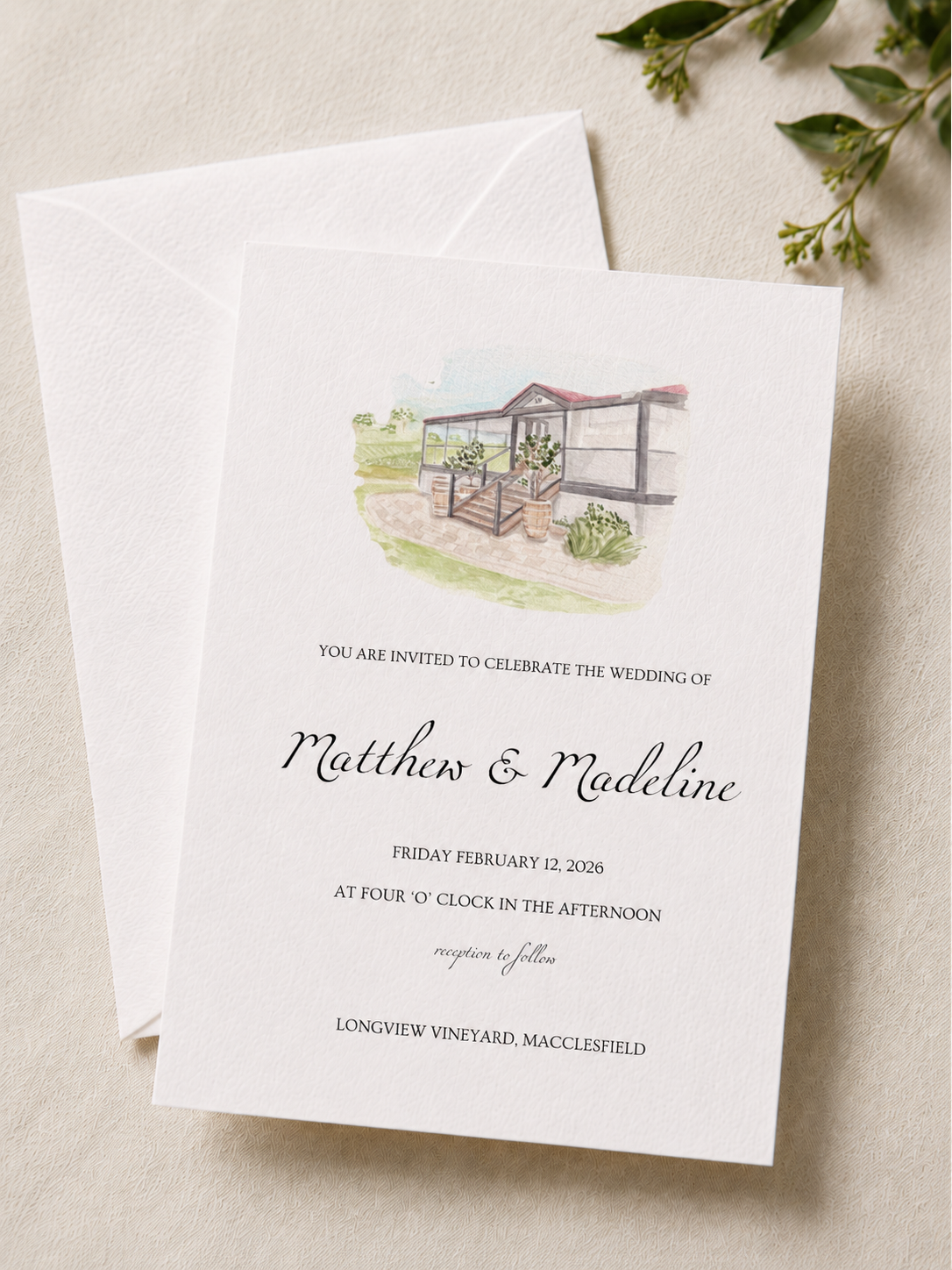 Longview Vineyard Invitation